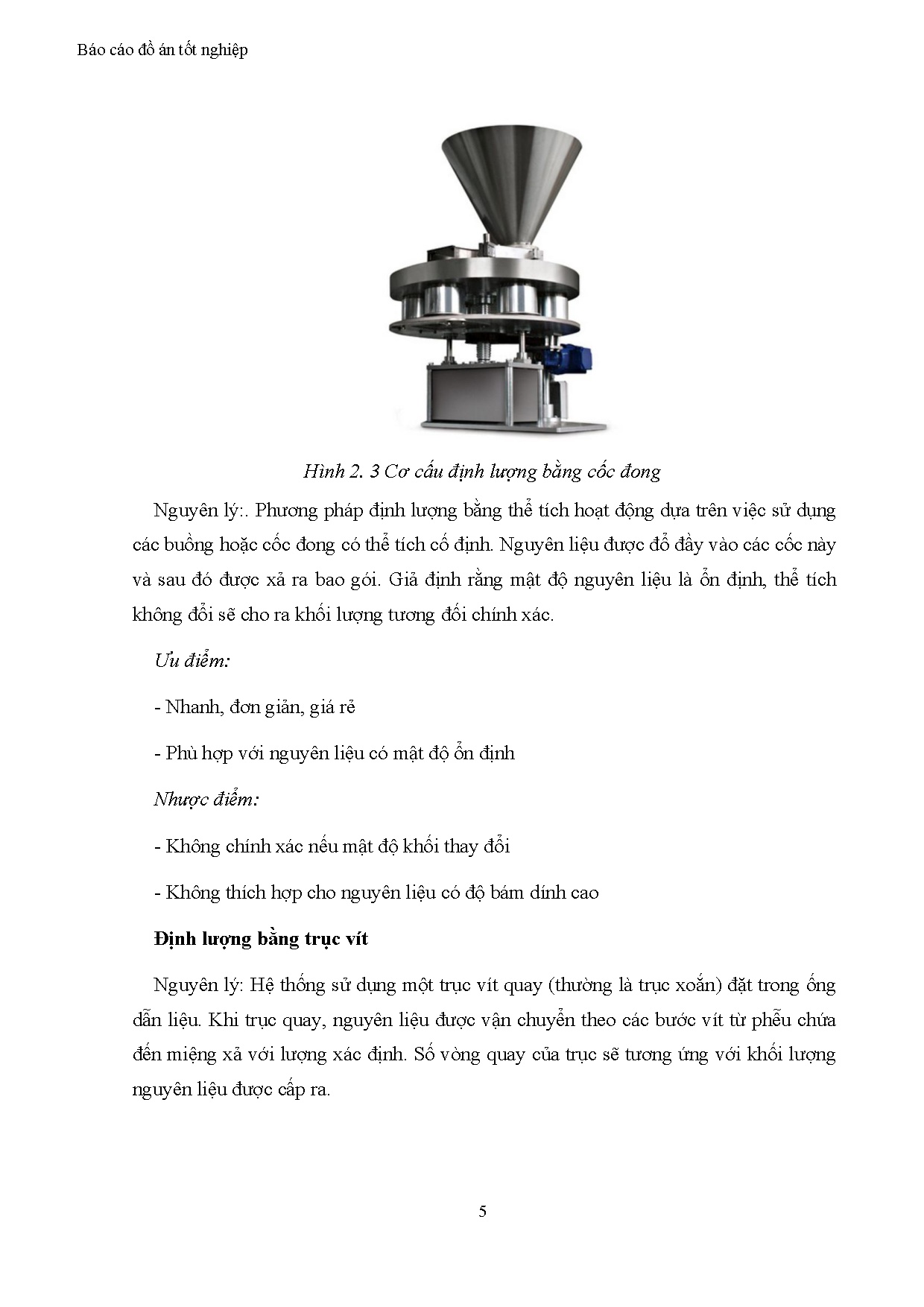 Đồ án tốt nghiệp - Thiết kế mô hình hệ thống đóng gói định lượng bằng trục vít - Trang 22