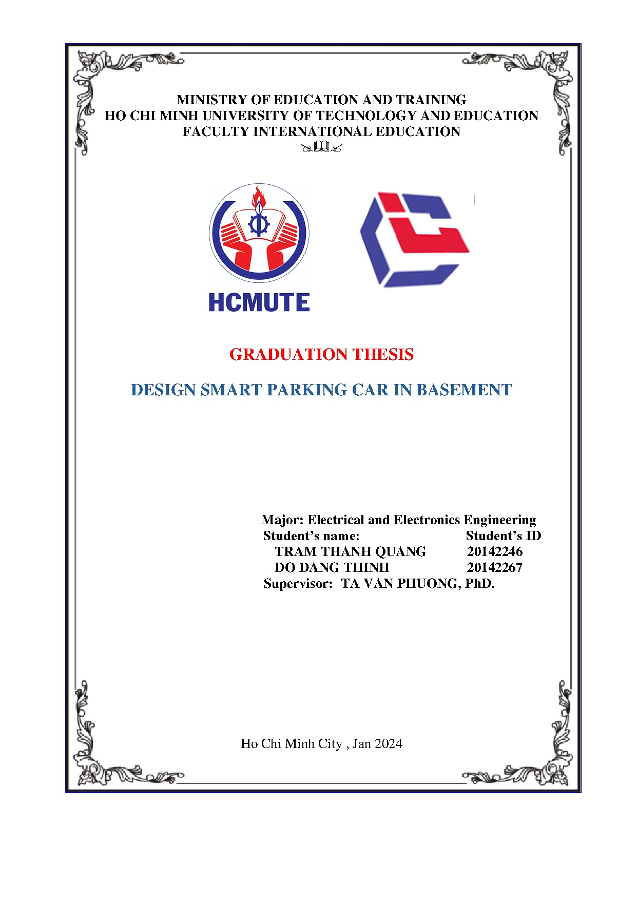 Đồ án tốt nghiệp - Design smart parking car in basement