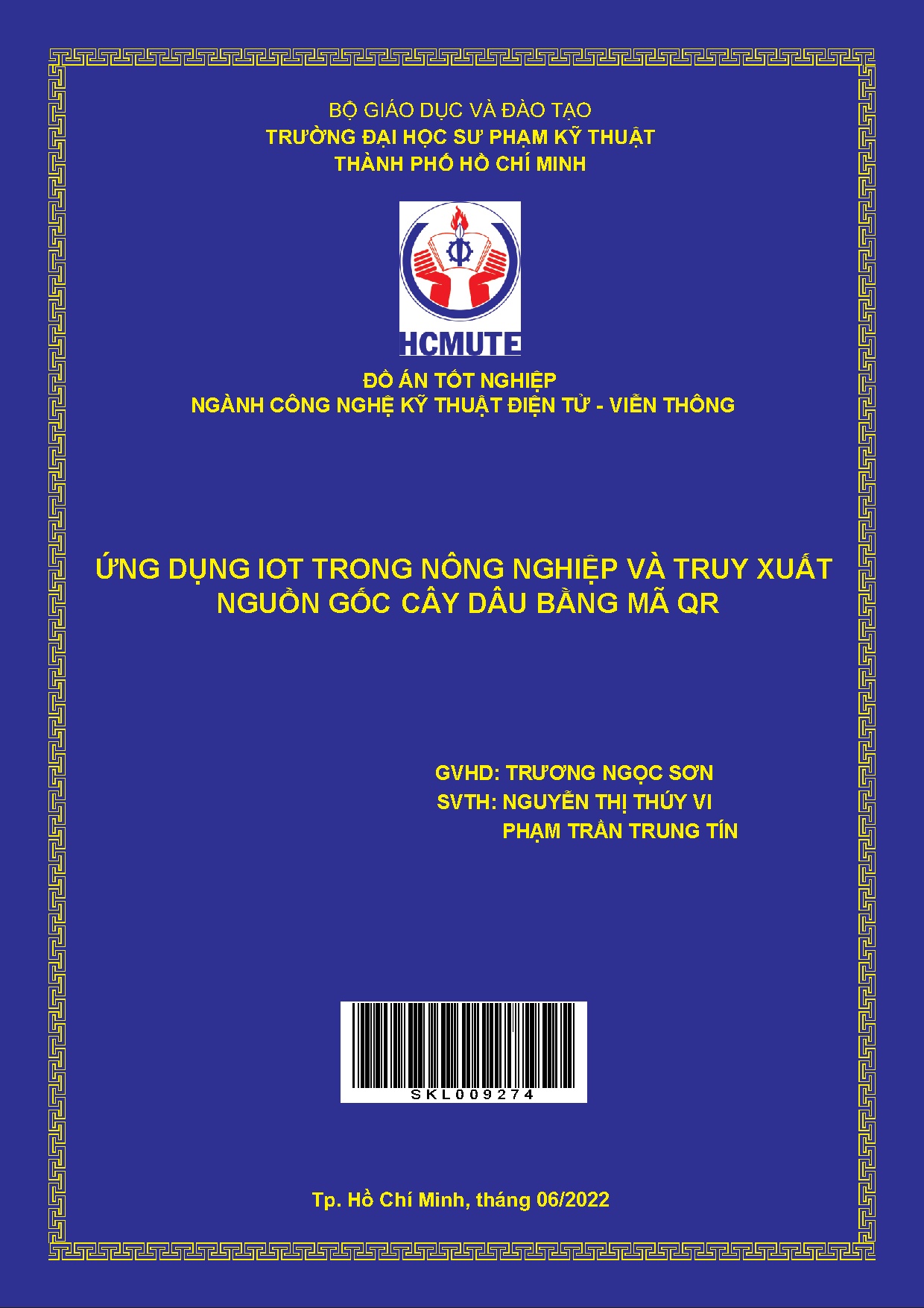 Đồ án tốt nghiệp - Ứng dụng Iot trong nông nghiệp và truy xuất nguồn gốc cây dâu bằng mã QR