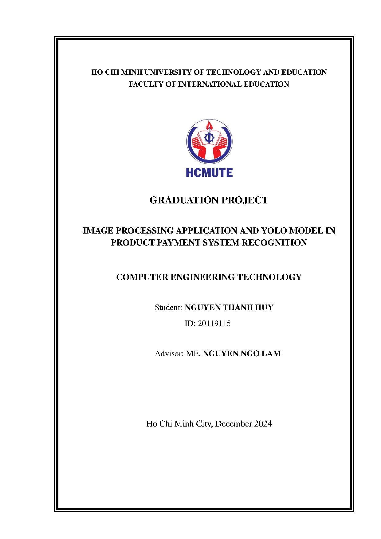 Đồ án tốt nghiệp - Image processing application and yolo model in product payment system recognition