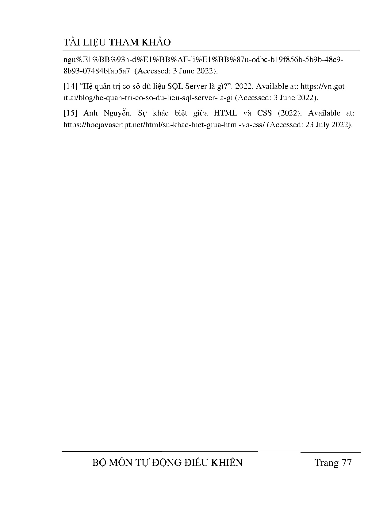 Ảnh một số trang tài liệu