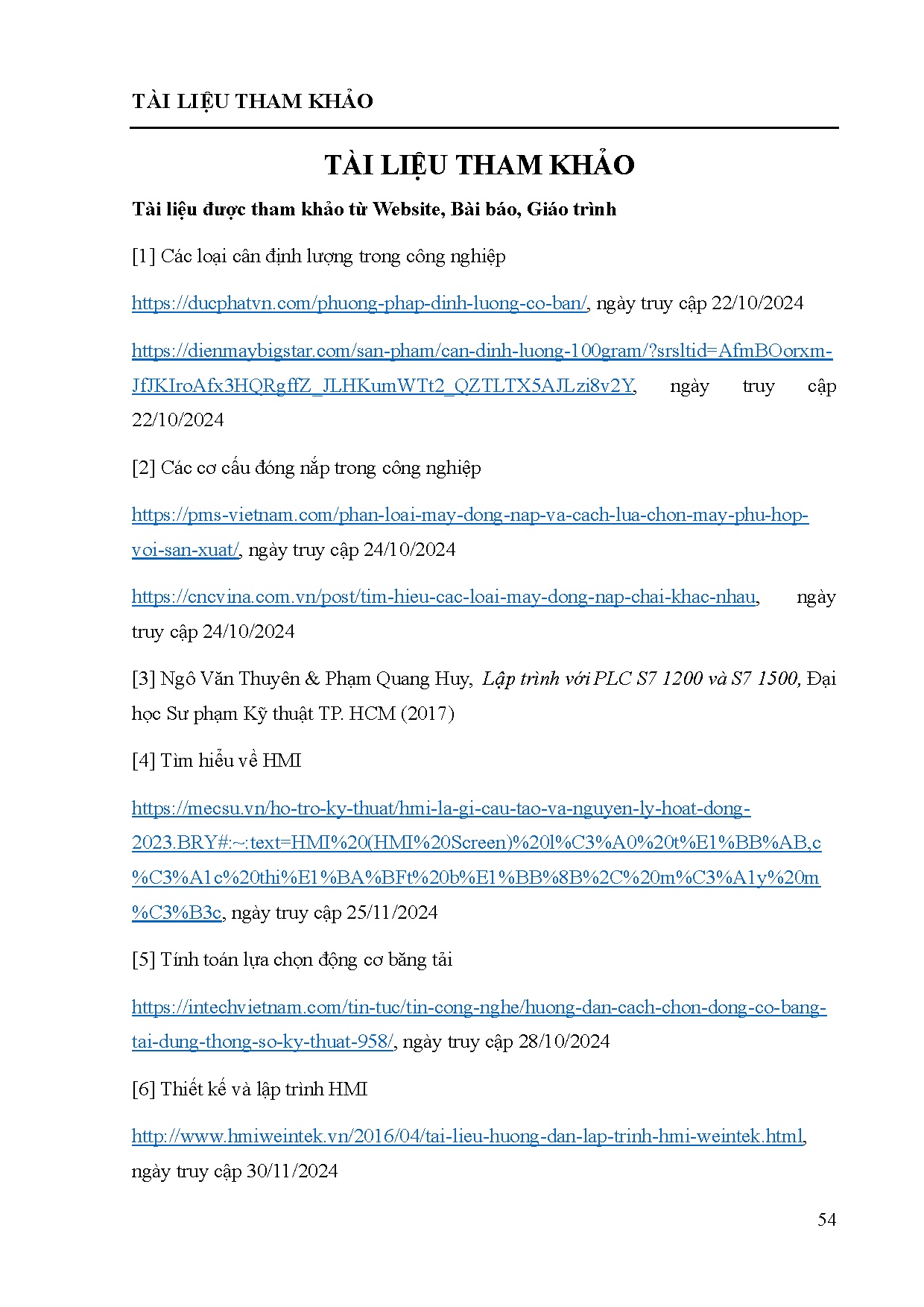 Đồ án tốt nghiệp - Thiết kế, thi công hệ thống cân định lượng và đóng nắp tự động - Trang 70