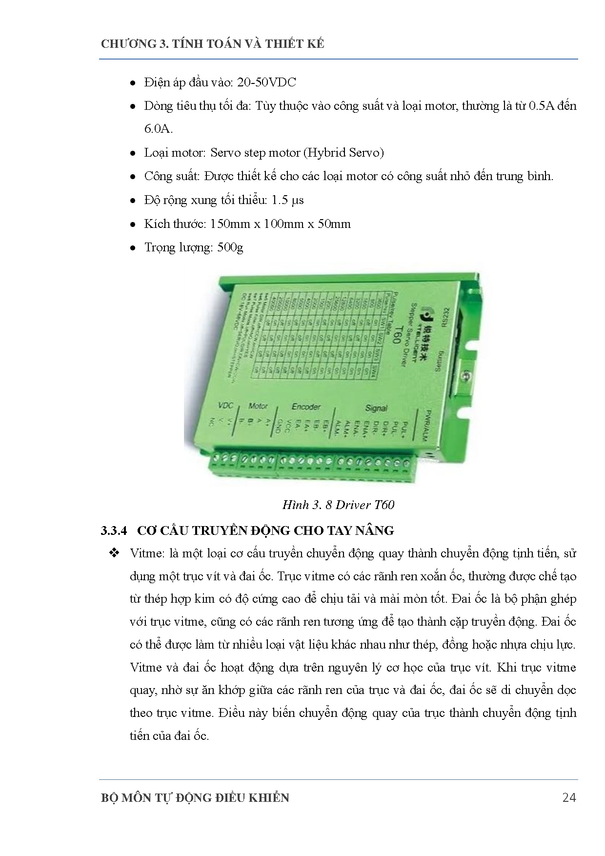 Đồ án tốt nghiệp - Hệ thống lưu kho bắt vật động và quản lý kho - Trang 38