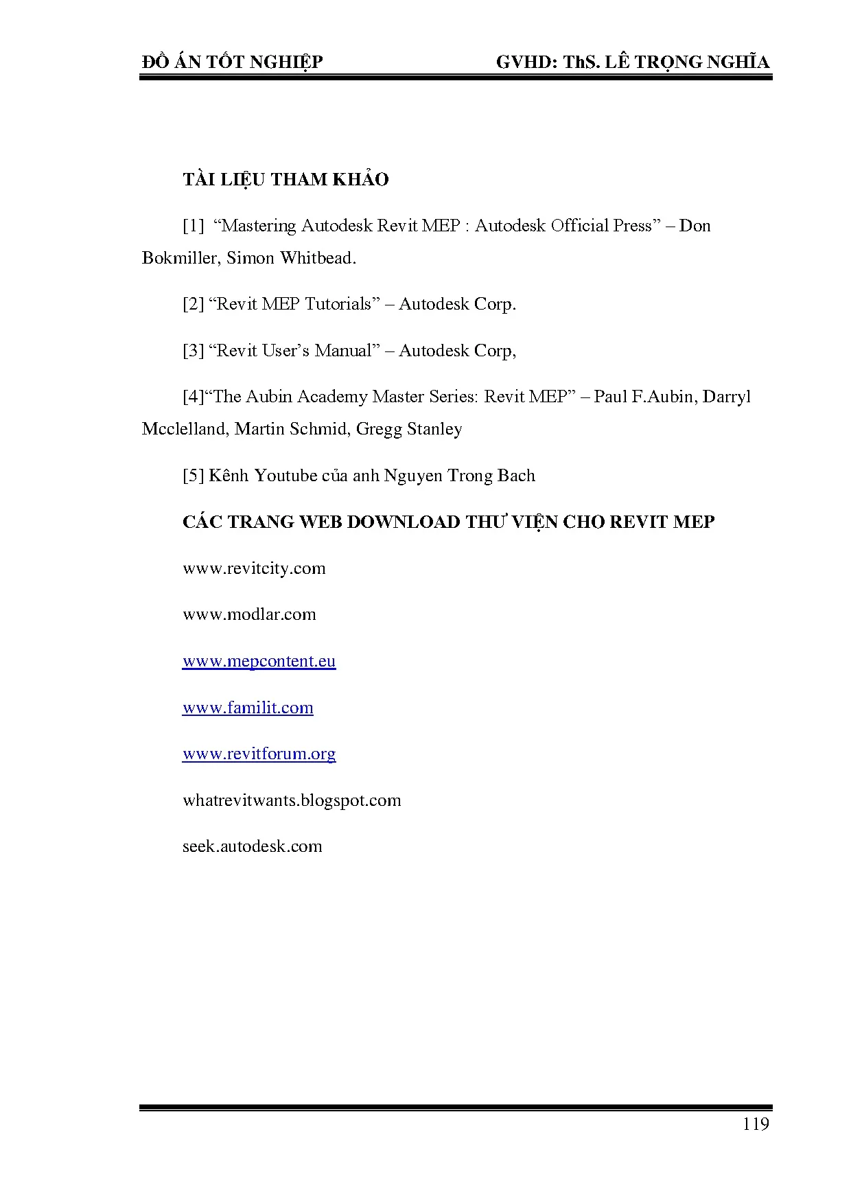 Đồ án tốt nghiệp - Tìm hiểu về phần mềm Revit Mep: - Trang 127