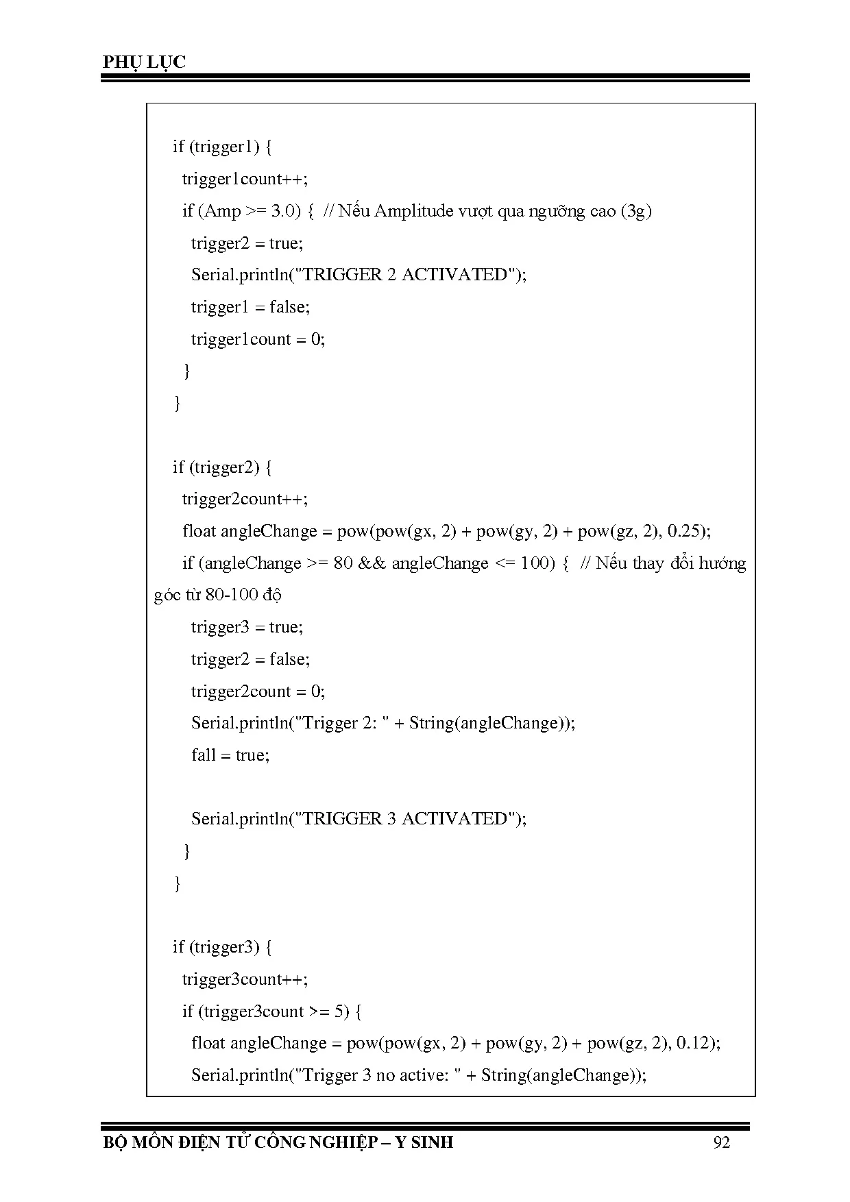Đồ án tốt nghiệp - Thiết kế và thi công thiết bị đeo tay phát hiện té ngã cho người cao tuổi - Trang 108