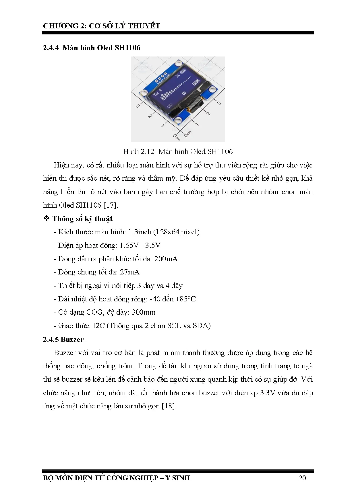 Đồ án tốt nghiệp - Thiết kế và thi công thiết bị đeo tay phát hiện té ngã cho người cao tuổi - Trang 36