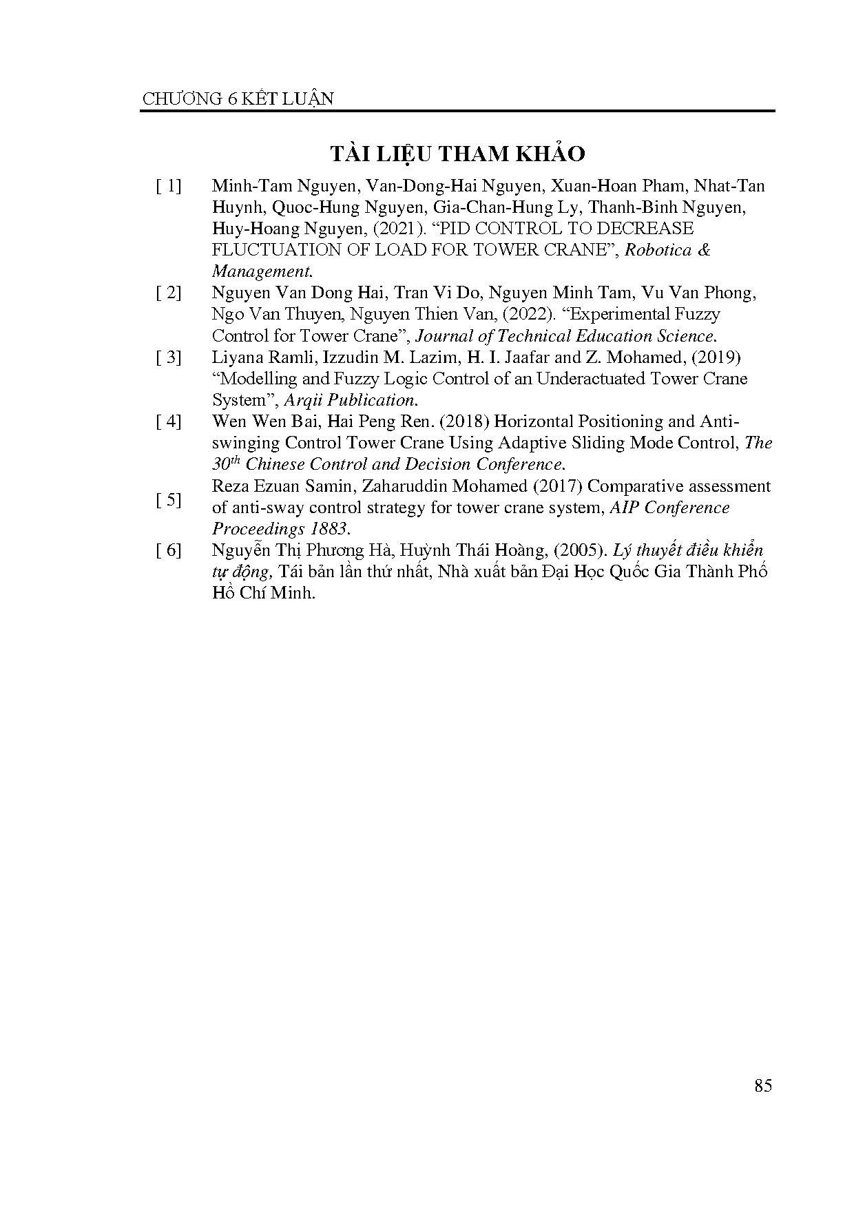 Đồ án tốt nghiệp - Thiết kế bộ điều khiển PID ổn định vị trí và chống dao động tải cho hệ cần TT 3 - Trang 102