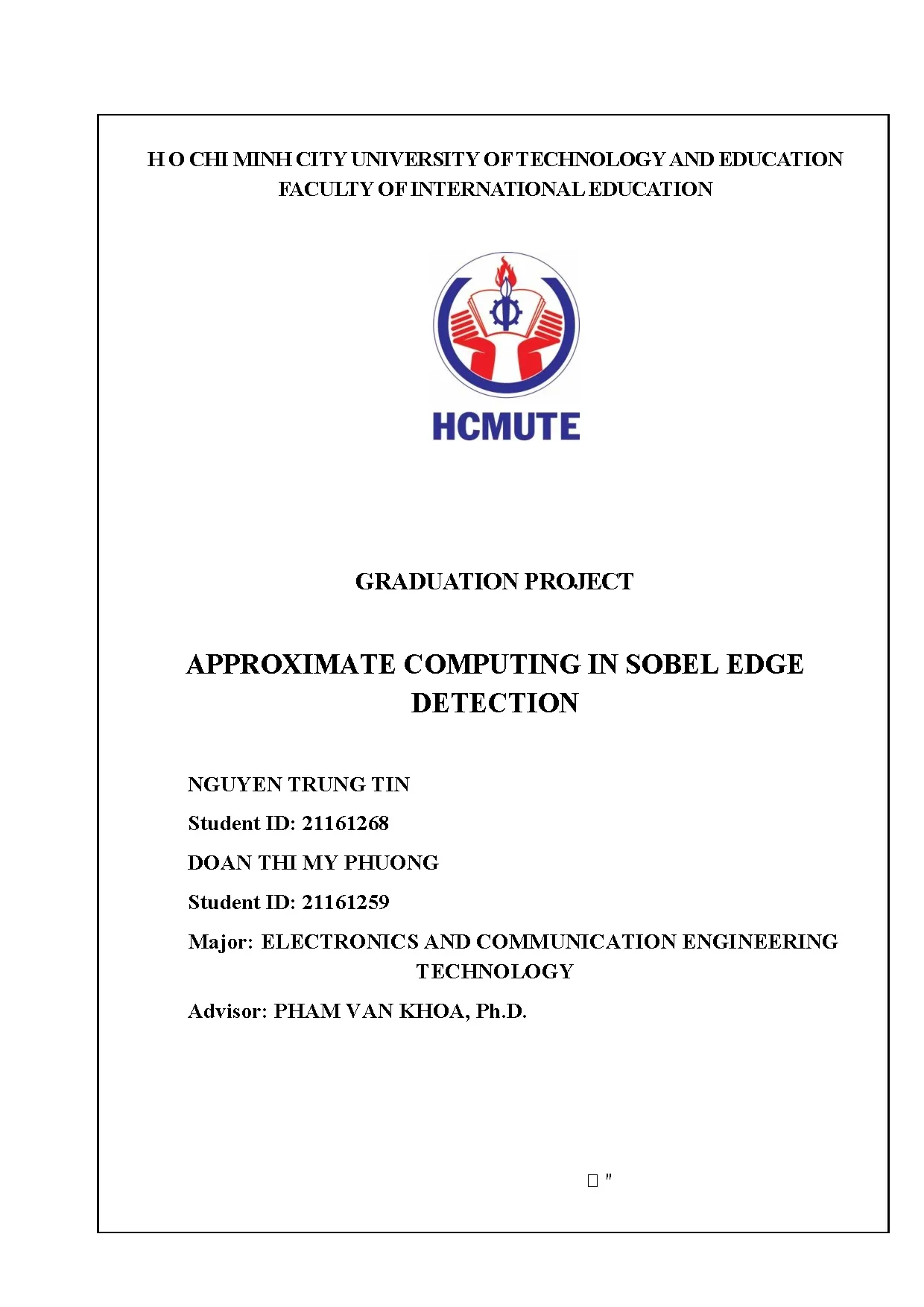 Đồ án tốt nghiệp - Approximate computing in sobel edge detection