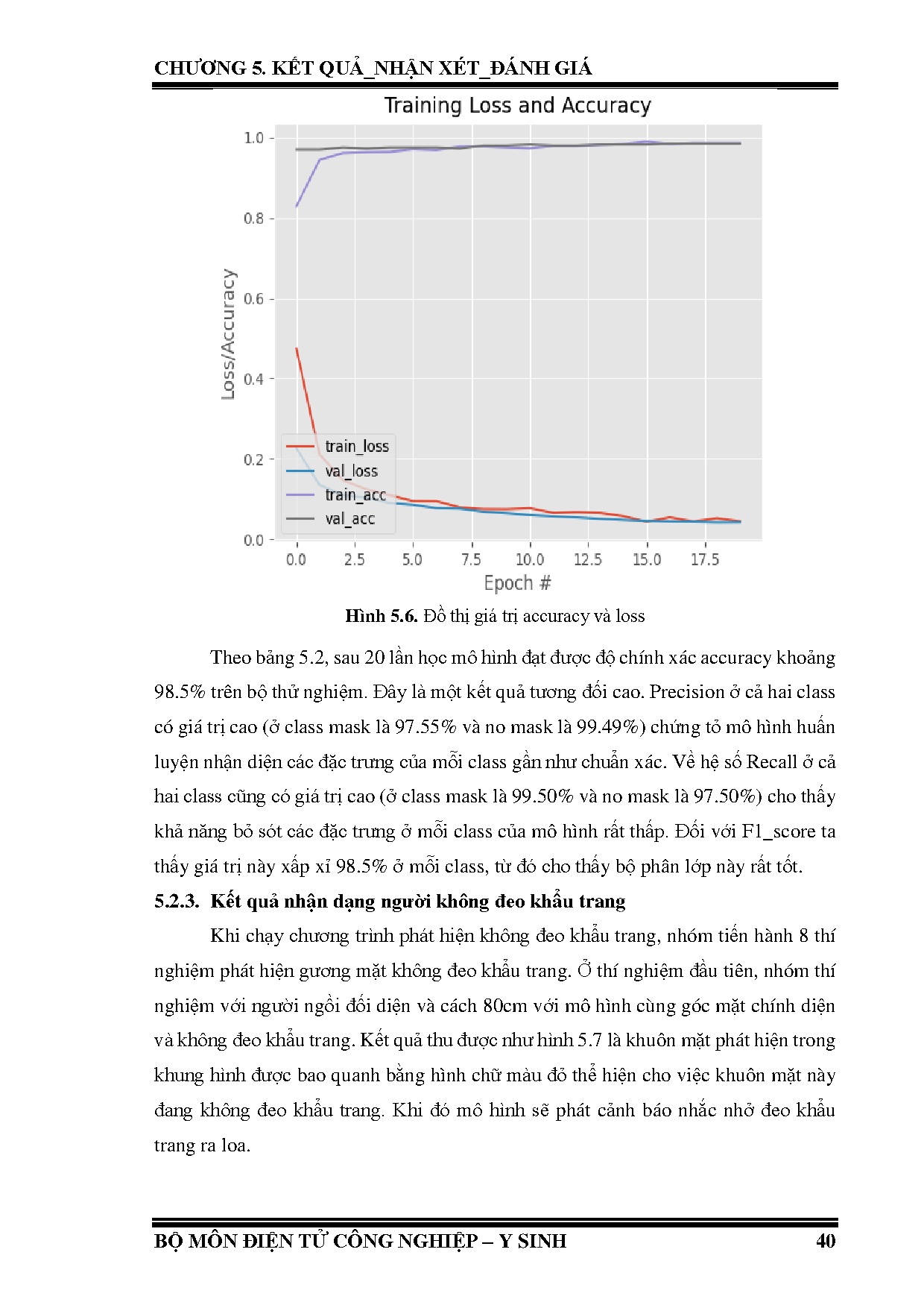 Đồ án tốt nghiệp - Thiết kế và thi công mô hình camera đo thân nhiệt và nhắc nhở người không đeo KT - Trang 54