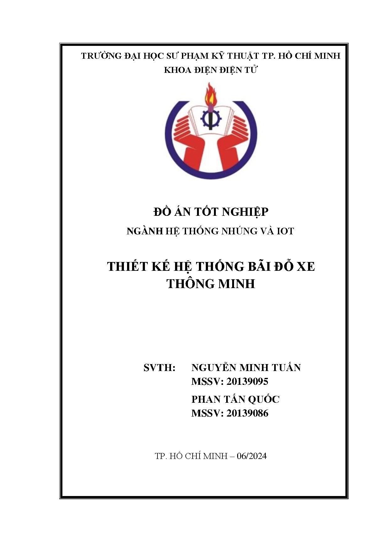 Đồ án tốt nghiệp - Thiết kế hệ thống bãi đỗ xe thông minh