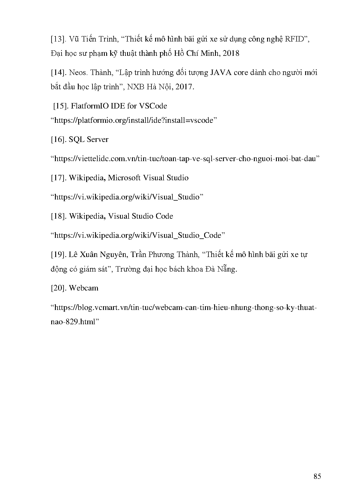 Đồ án tốt nghiệp - Thiết kế bãi gửi xe tự động - Trang 97