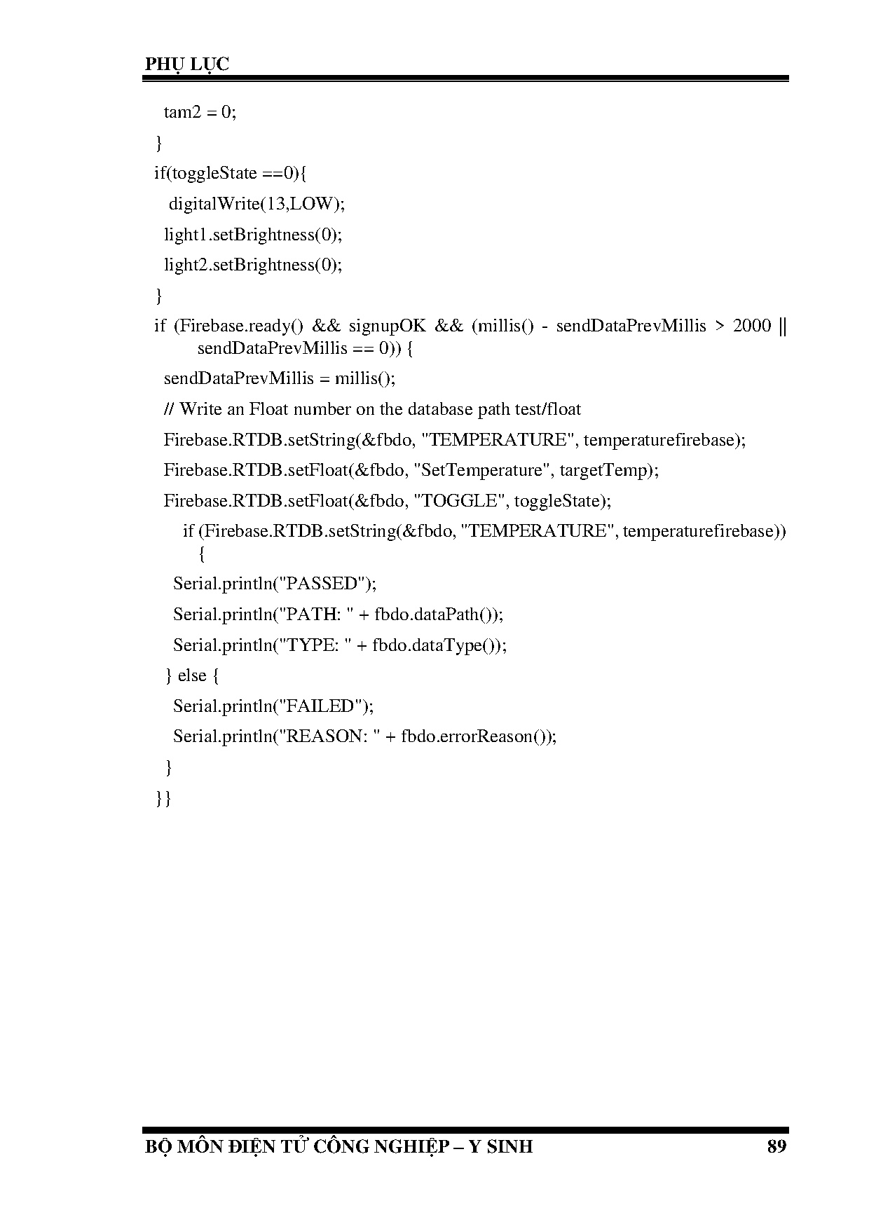 Đồ án tốt nghiệp - Thiết kế và thi công tủ làm ấm dịch truyền - Trang 105