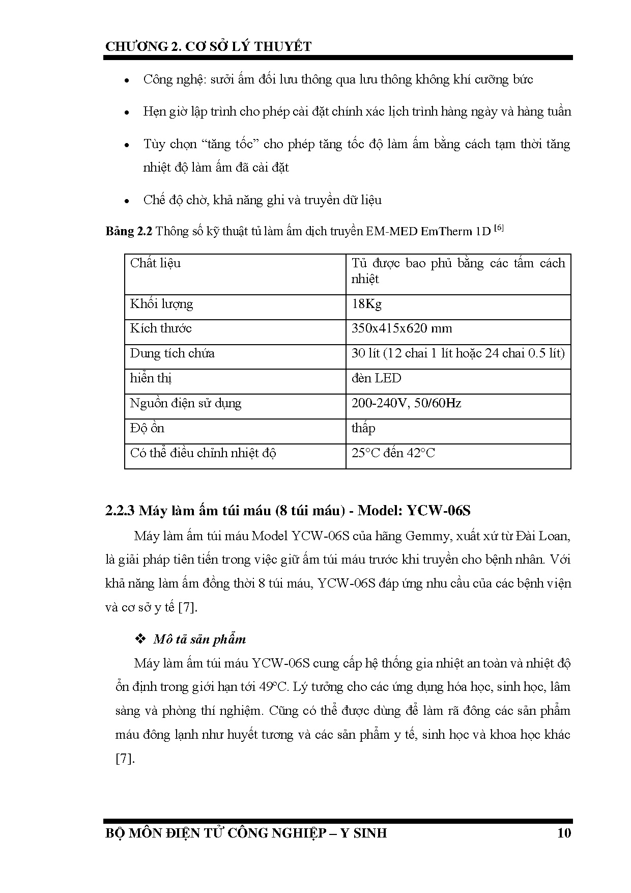 Đồ án tốt nghiệp - Thiết kế và thi công tủ làm ấm dịch truyền - Trang 26