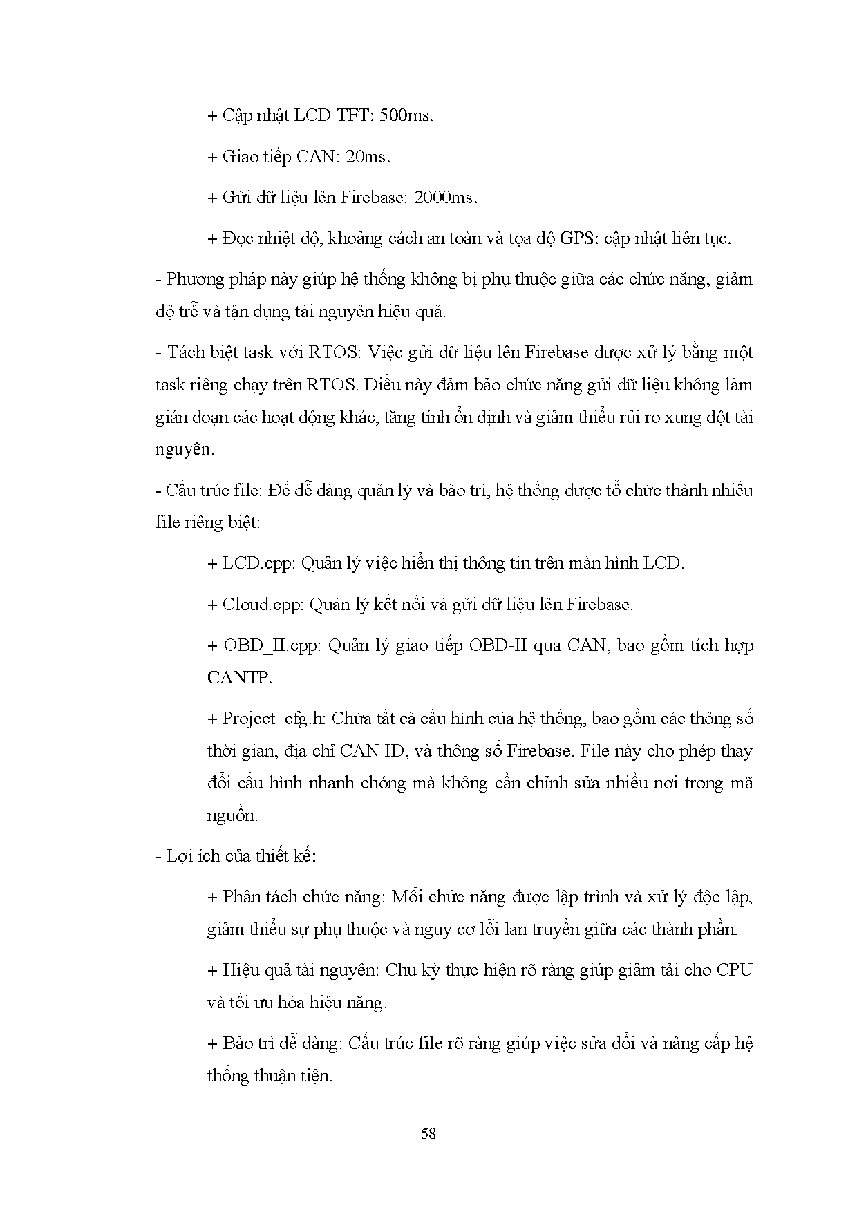 Đồ án tốt nghiệp - Xây dựng và thiết kế hệ thống giám sát ô tô thông qua chuẩn giao thức CAN trong O - Trang 76