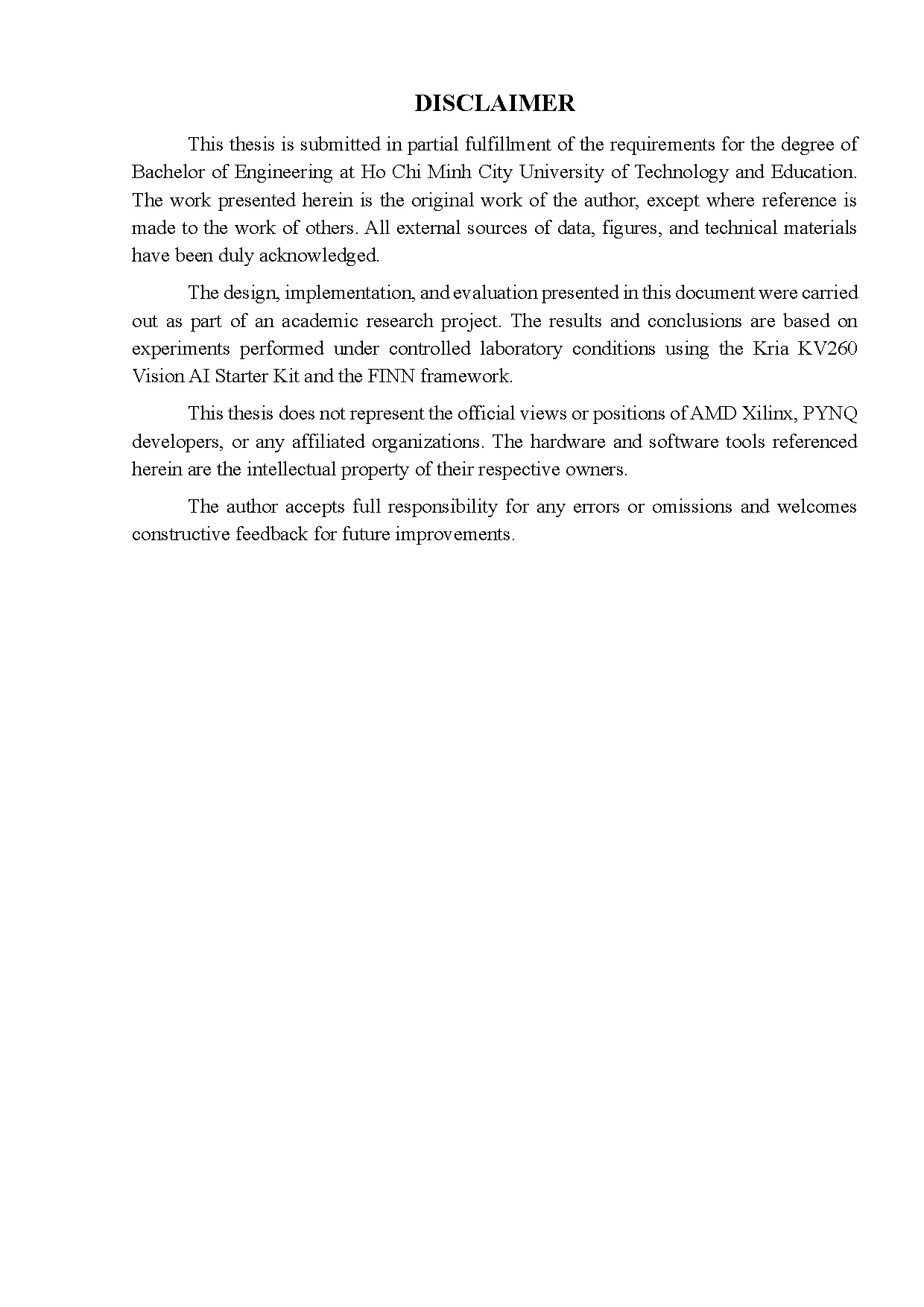 Đồ án tốt nghiệp - Design and implementation of FPGA-BASED accelerator using convolutional NNFFLD - Trang 2