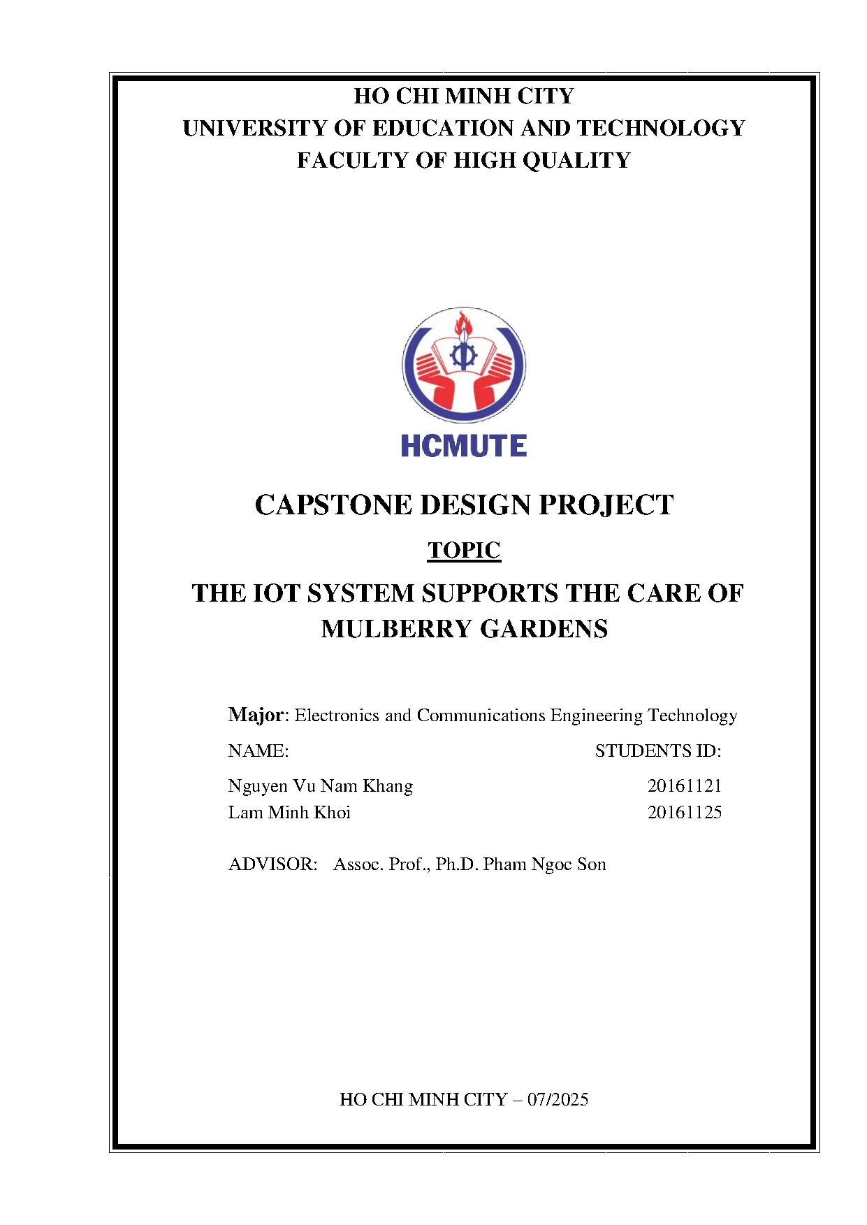 Đồ án tốt nghiệp - The iot system supports the care of mulberry gardens - Trang 2