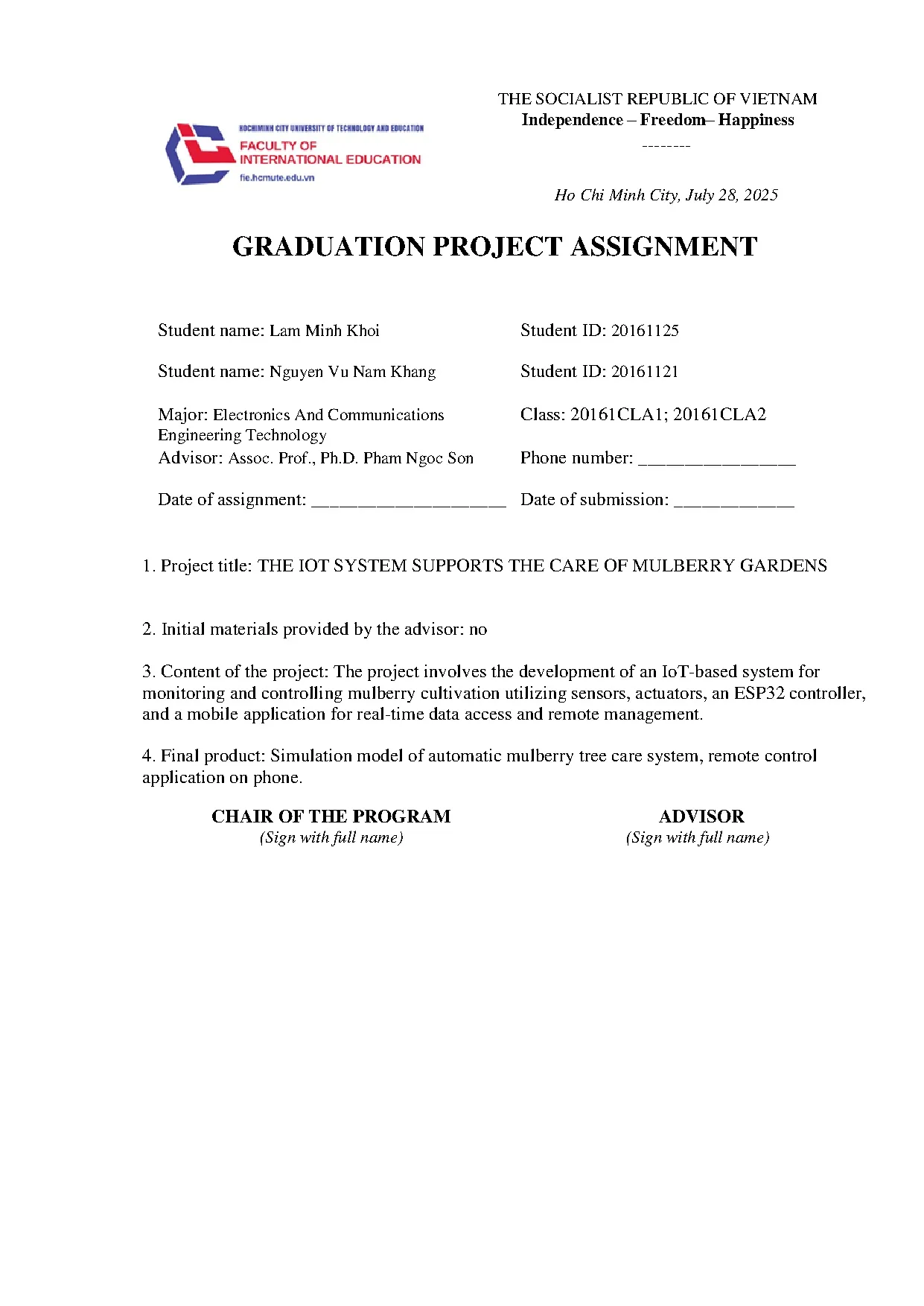 Đồ án tốt nghiệp - The iot system supports the care of mulberry gardens - Trang 3