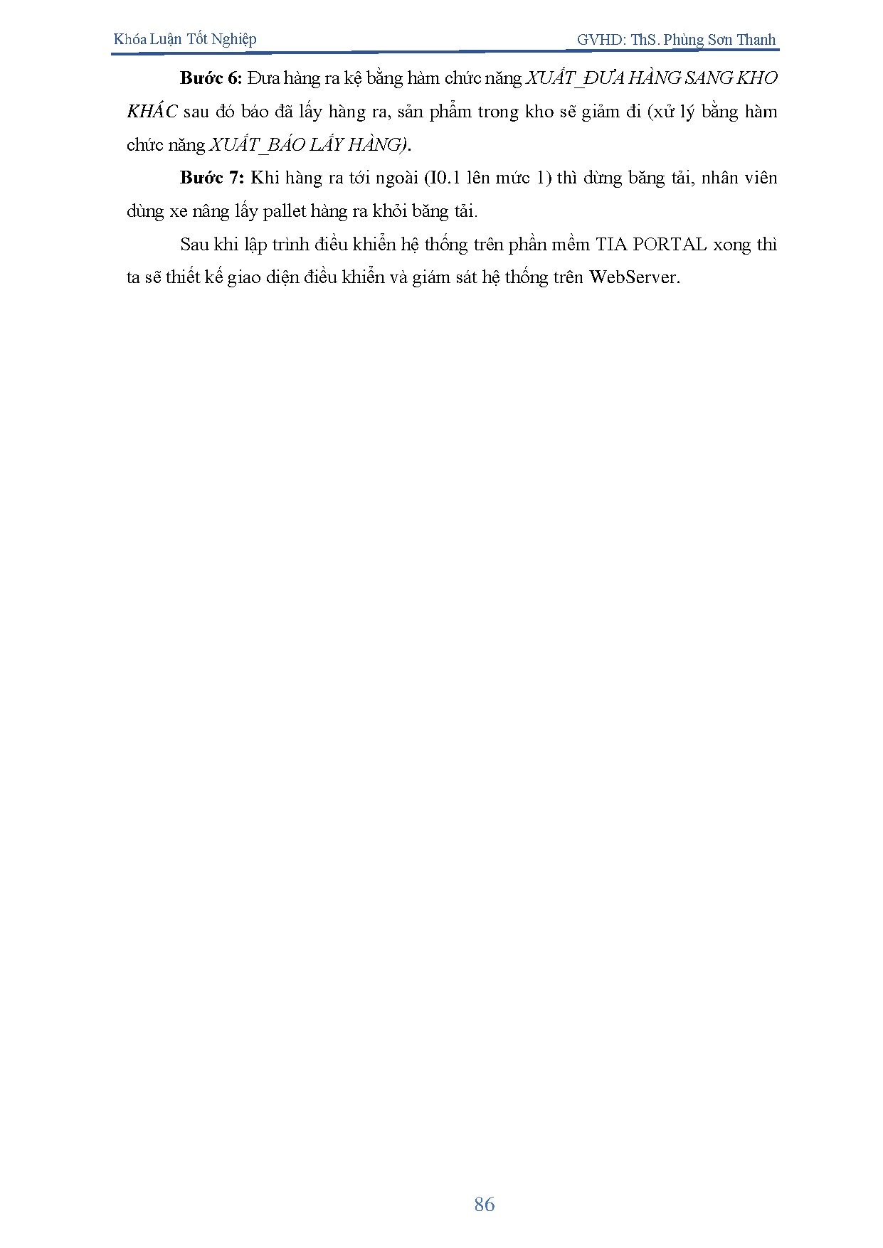 Đồ án tốt nghiệp - Thiết kế và thi công hệ thống lưu kho AS/RS - Trang 98