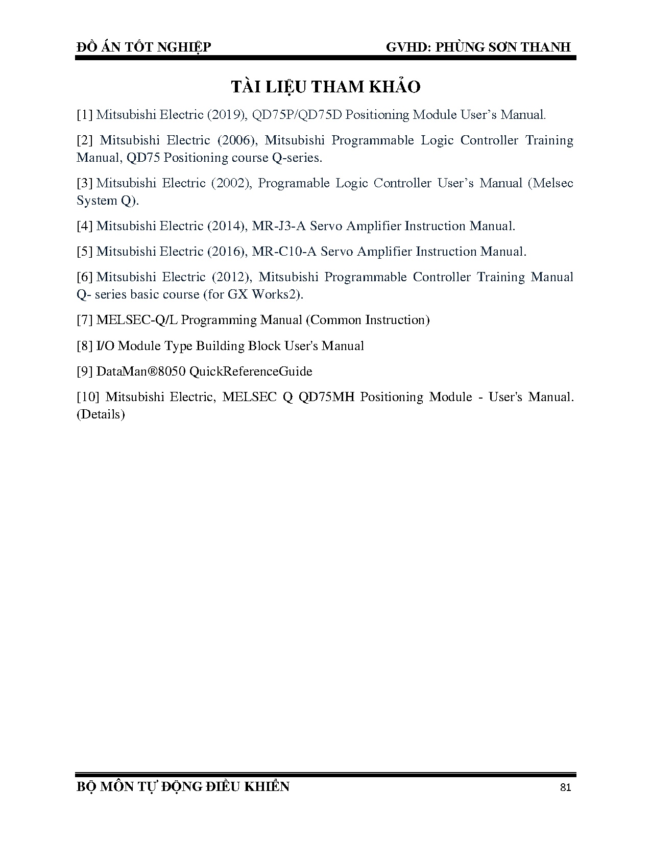 Đồ án tốt nghiệp - Điều khiển hệ thống pick and place kết hợp camera ứng dụng sắp xếp sản phẩm - Trang 97