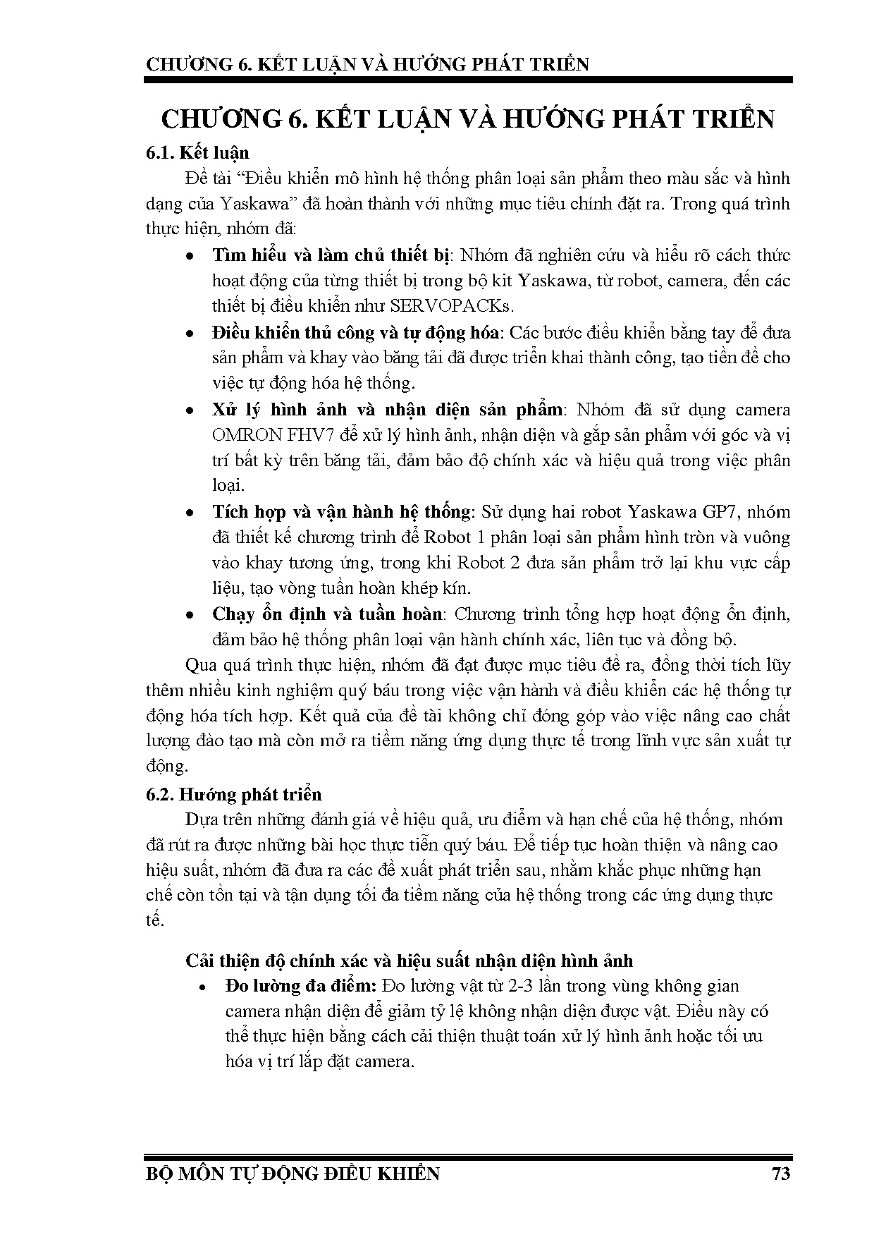 Đồ án tốt nghiệp - Điều khiển mô hình hệ thống phân loại sản phẩm theo màu sắc và hình dạng của Y - Trang 90
