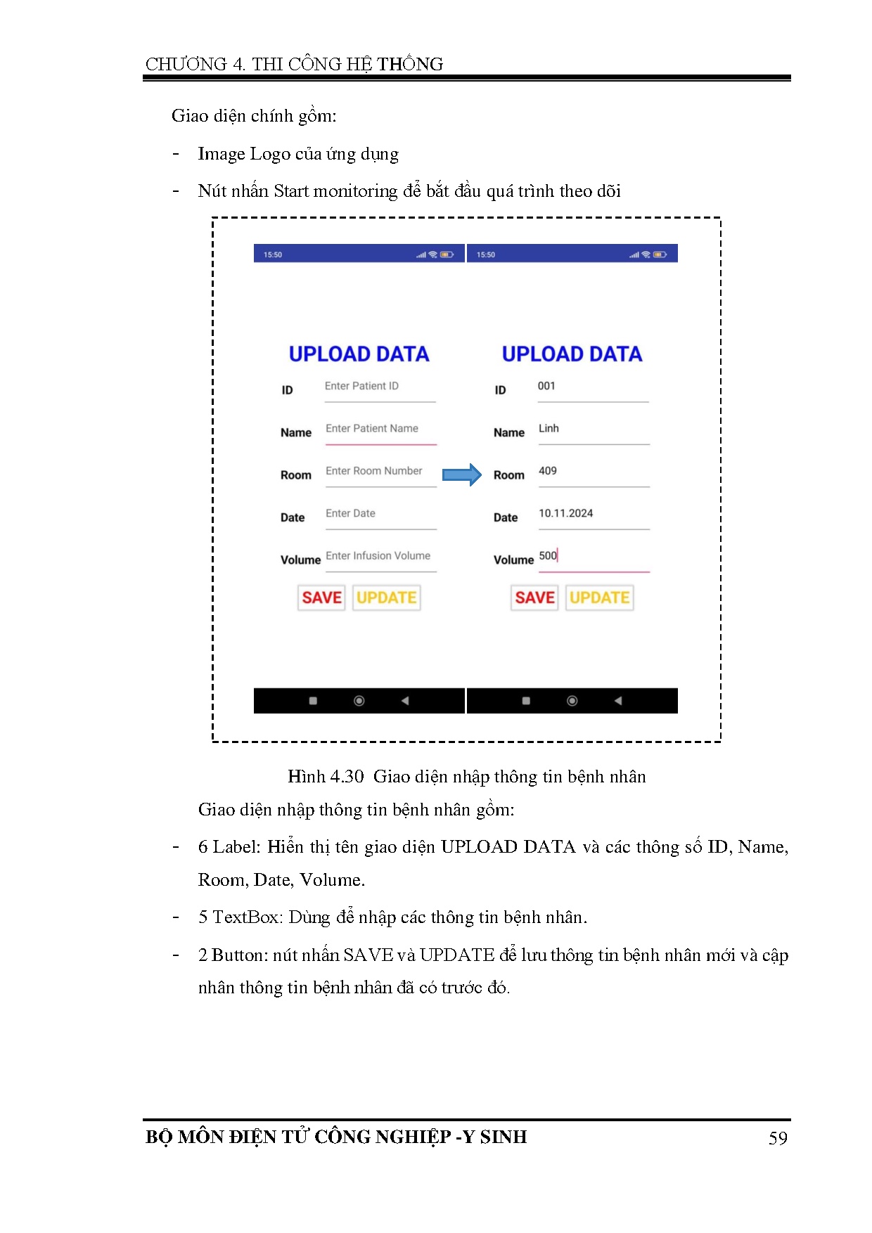 Đồ án tốt nghiệp - Thiết kế và thi công Thiết bị giám sát và điều khiển quá trình truyền dịch - Trang 77