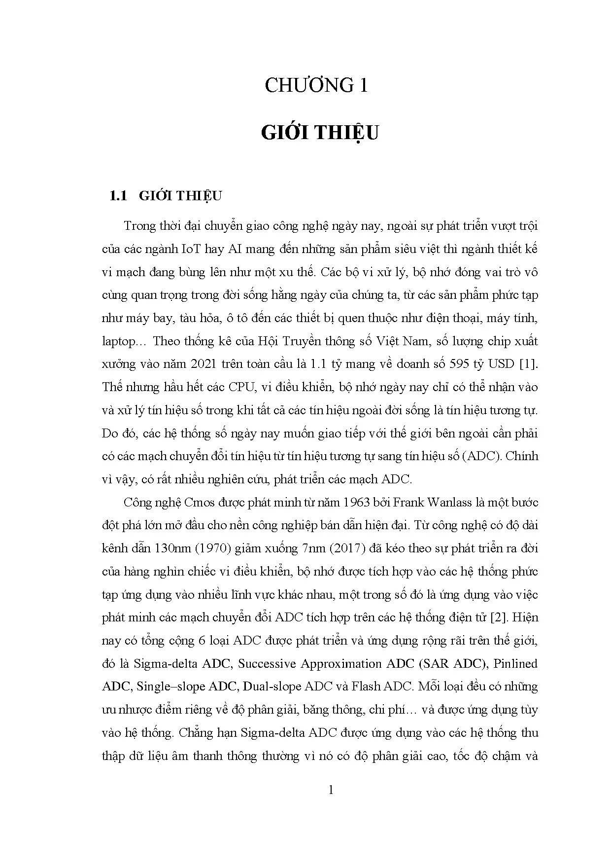 Đồ án tốt nghiệp - Thiết kế và đánh giá hệ thống SAR ADC 10 Bit thực hiện trên phần mềm Cadence - Trang 18