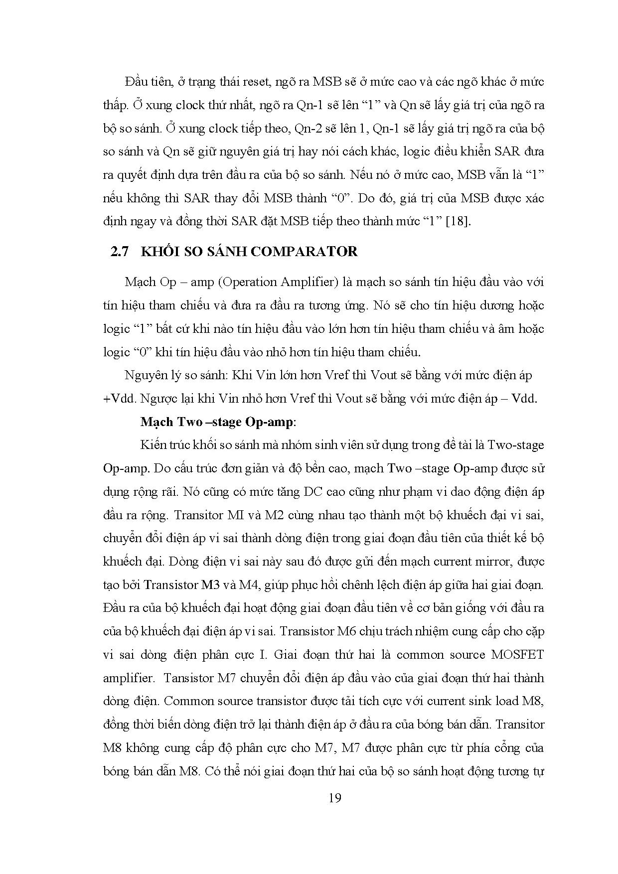 Đồ án tốt nghiệp - Thiết kế và đánh giá hệ thống SAR ADC 10 Bit thực hiện trên phần mềm Cadence - Trang 36
