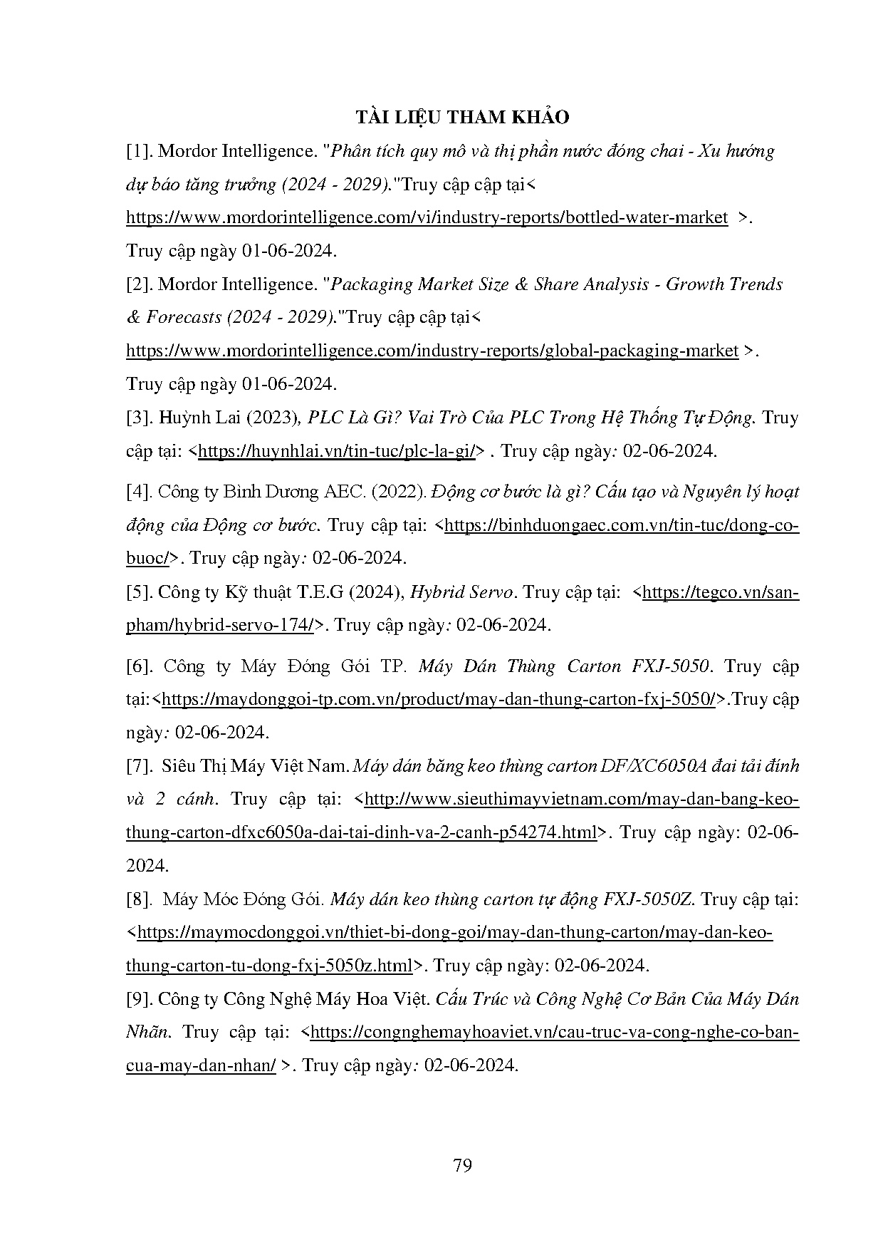 Ảnh một số trang tài liệu