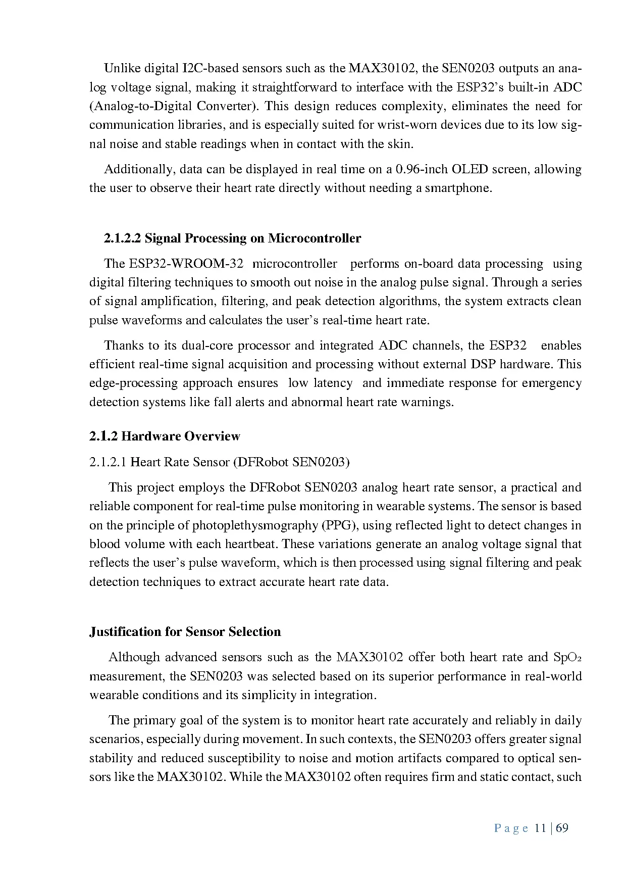 Đồ án tốt nghiệp - Smart health monitoring wrisband for elderly and cardiovascular patients. GPMCET - Trang 19