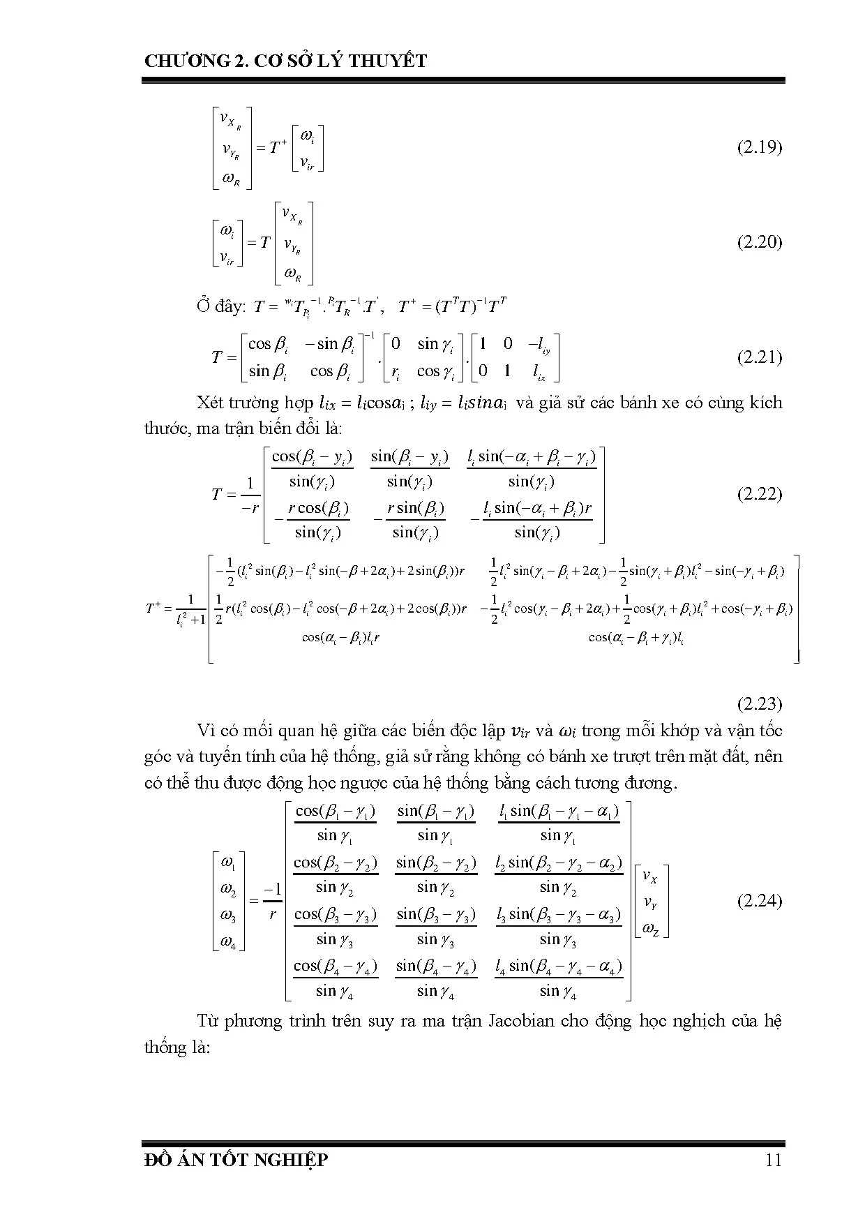 Đồ án tốt nghiệp - Thiết kế mô hình và điều khiển hệ thống Mobile Robot lưu kho tự động - Trang 24