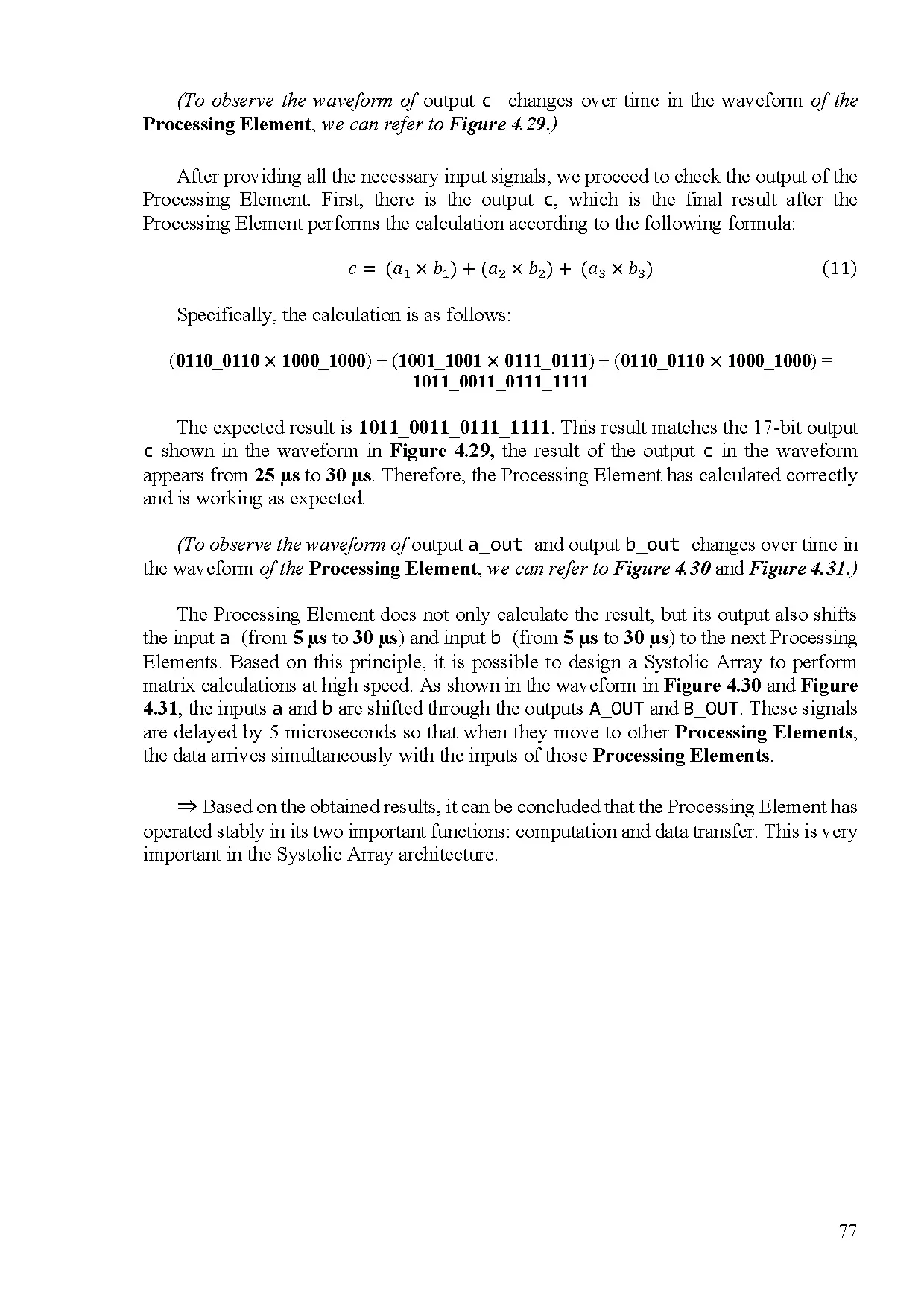 Đồ án tốt nghiệp - Design and implementation of matrix multiplication on systolic array A - Trang 90