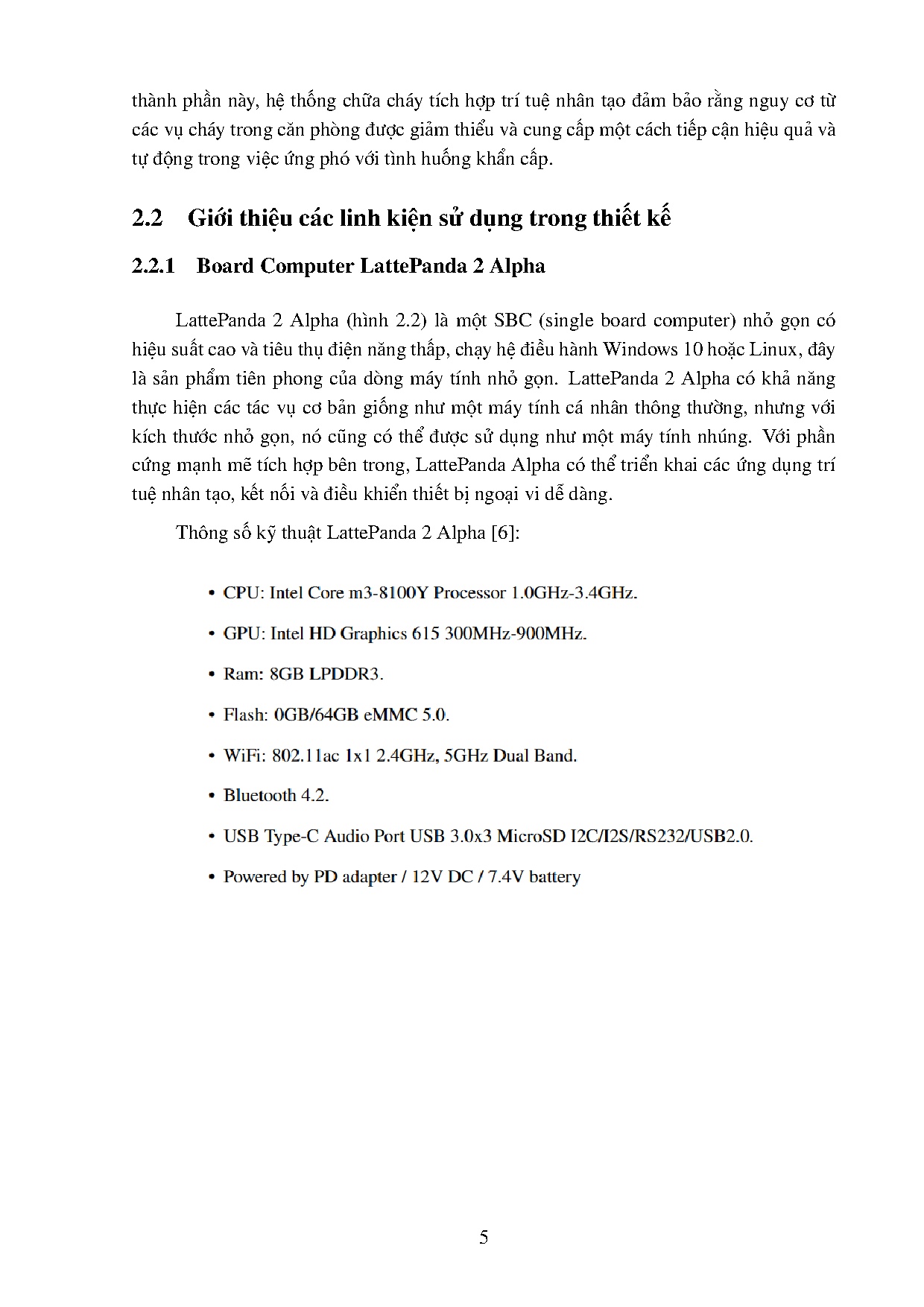 Đồ án tốt nghiệp - Hệ thống chữa cháy tích hợp AI - Trang 19