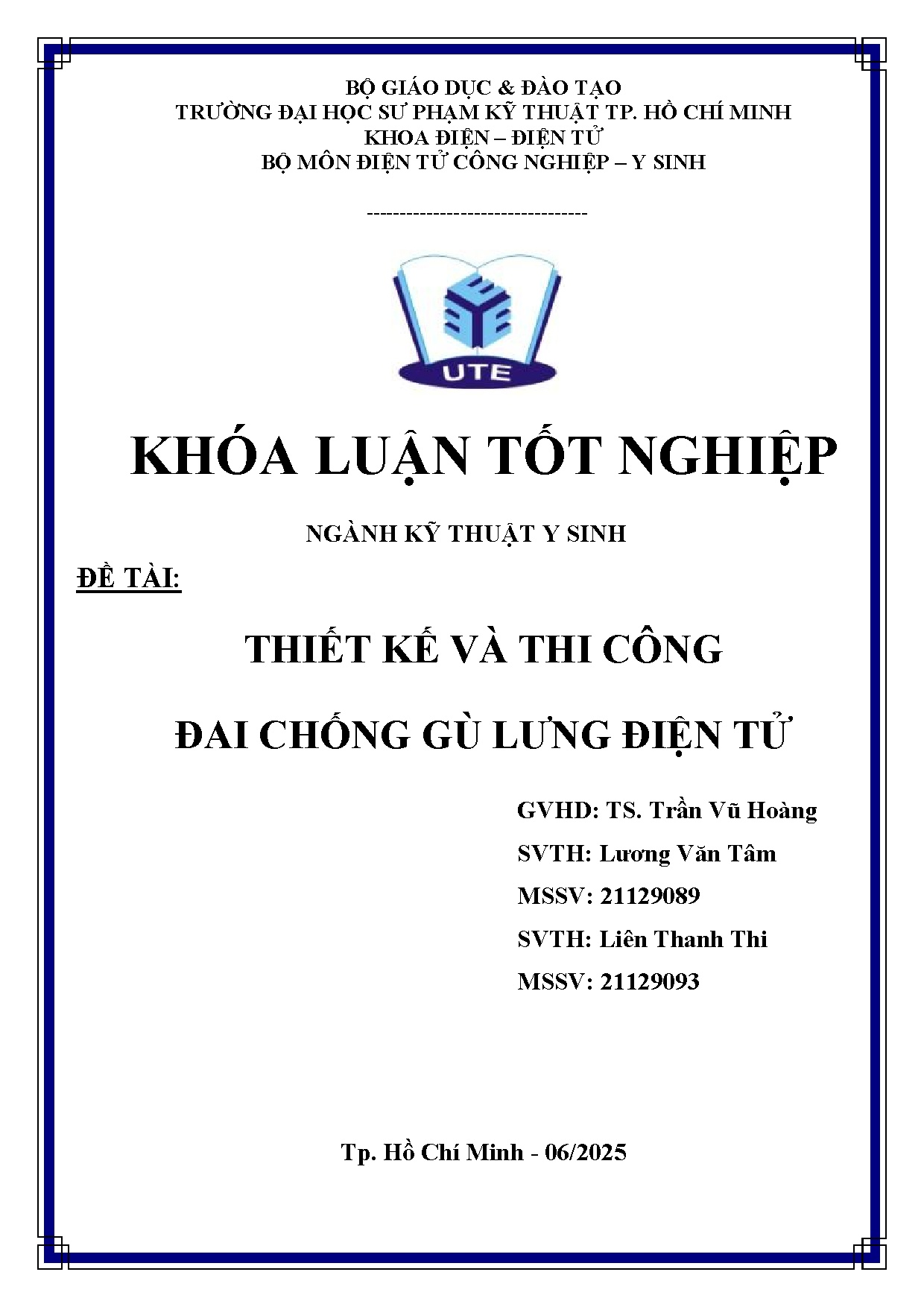 Đồ án tốt nghiệp - THIẾT KẾ VÀ THI CÔNG ĐAI CHỐNG GÙ LƯNG ĐIỆN TỬ