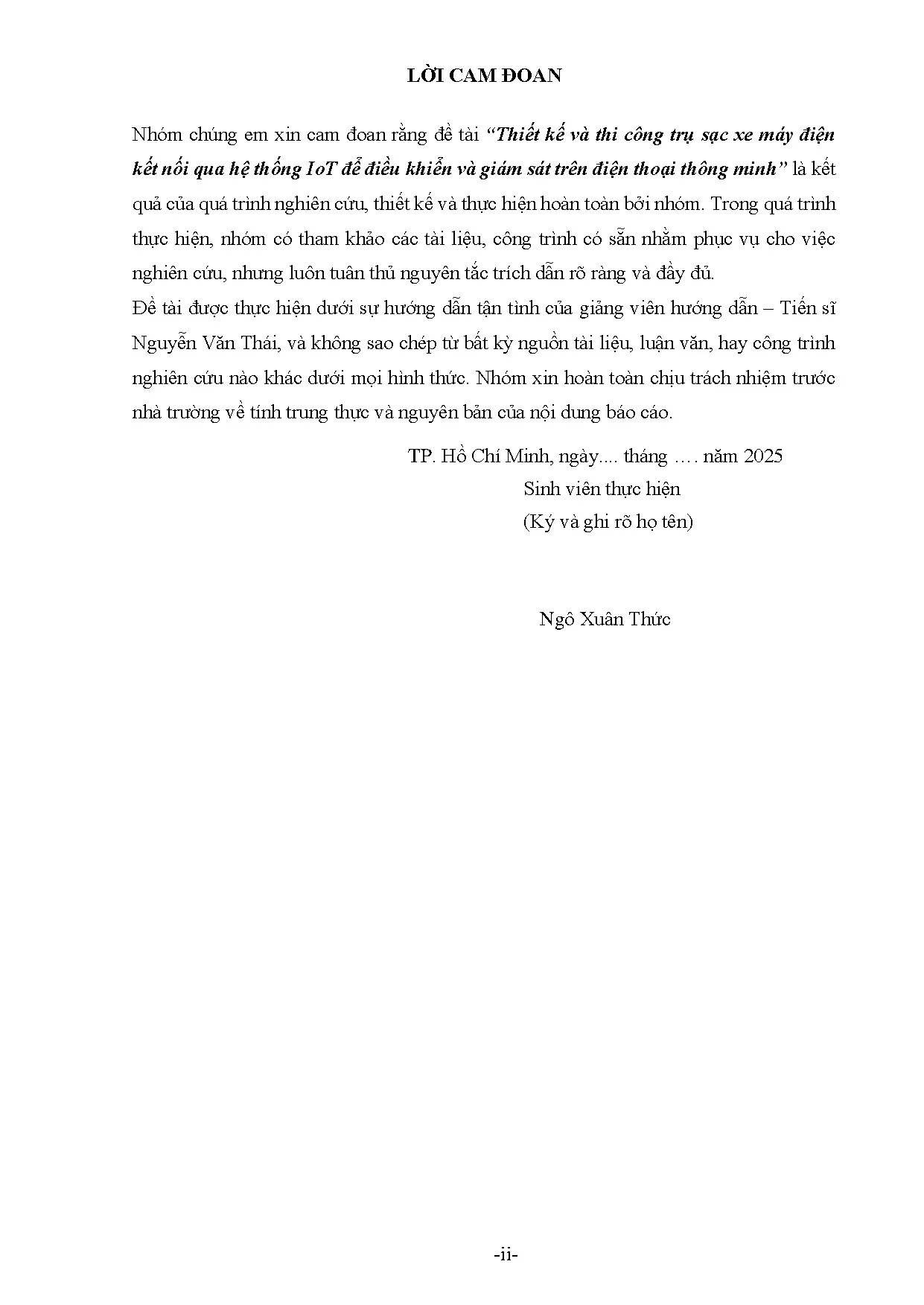 Đồ án tốt nghiệp - Thiết kế và thi công trụ sạc xe máy điện kết nối qua hệ thống IOT để điểu KVGSTĐT - Trang 4