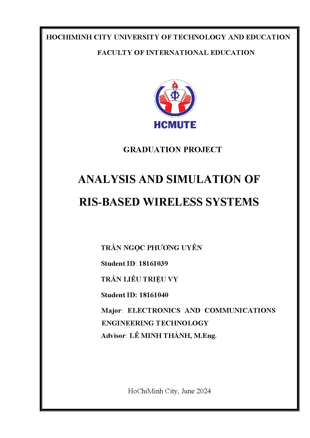 Đồ án tốt nghiệp - Analysis and simulation of RIS-based wireless systems