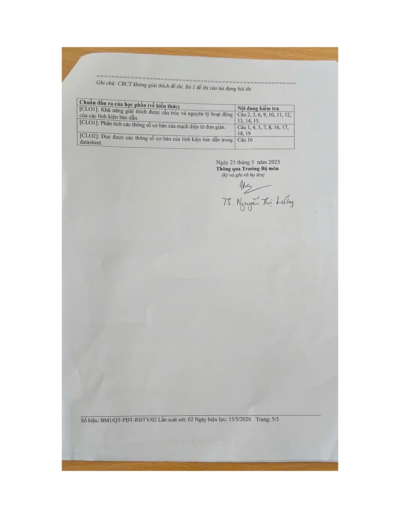 ĐỀ 2 Mạch điện tử 1 - Trang 5