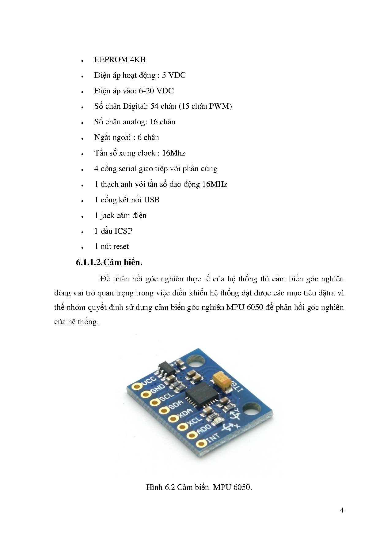 Đồ án tốt nghiệp - Điều khiển cân bằng mô hình trực thăng 2 DOFs - Trang 54