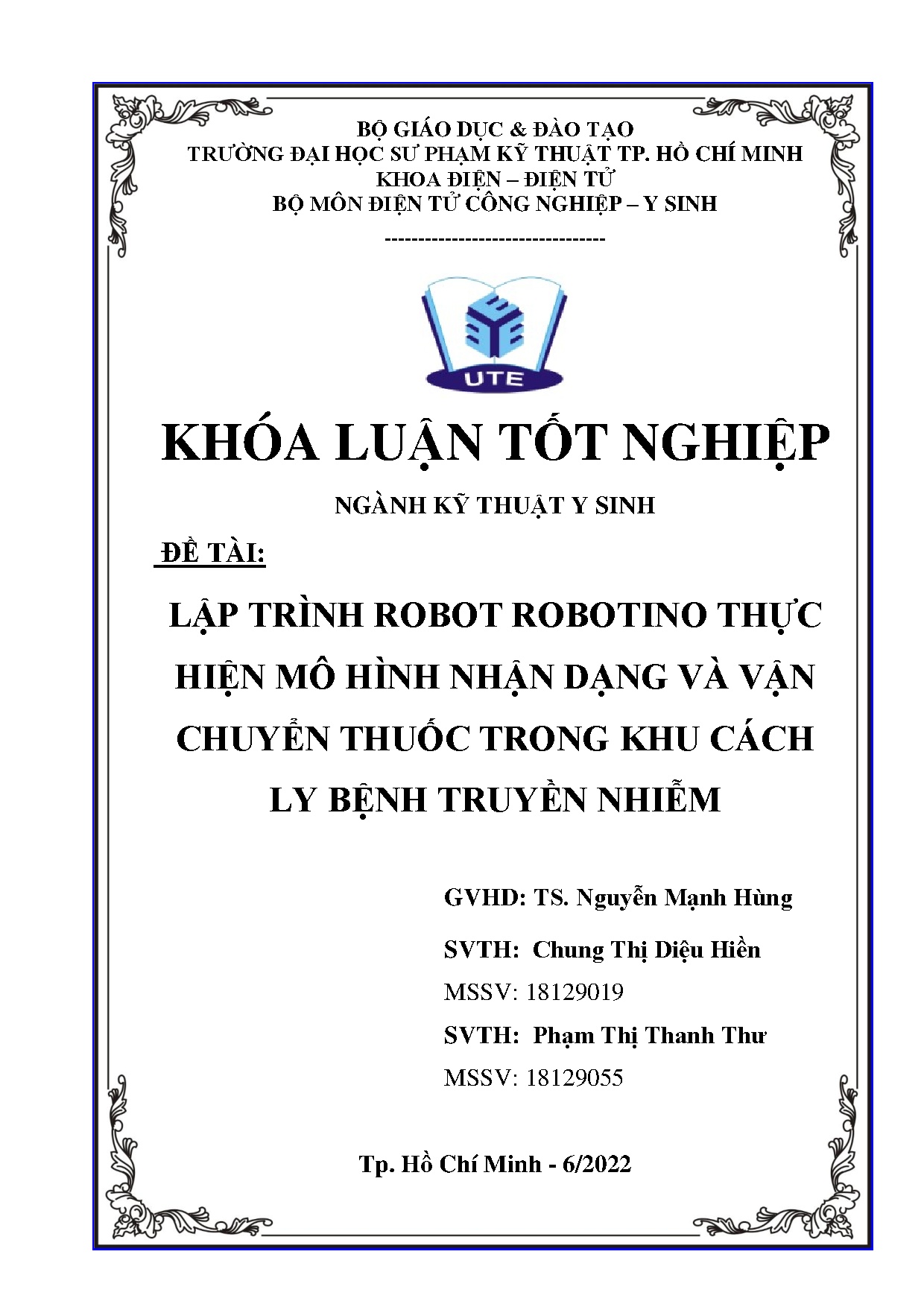 Đồ án tốt nghiệp - Lập trình Robot robotino thực hiện mô hình nhận dạng và vận chuyển thuốc TKCLBTN