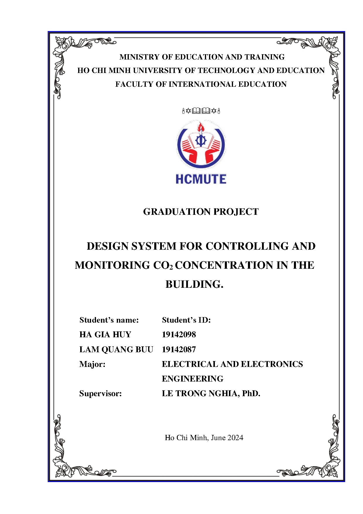 Đồ án tốt nghiệp - Design system for controlling and monitoring CO2 concentration in the building