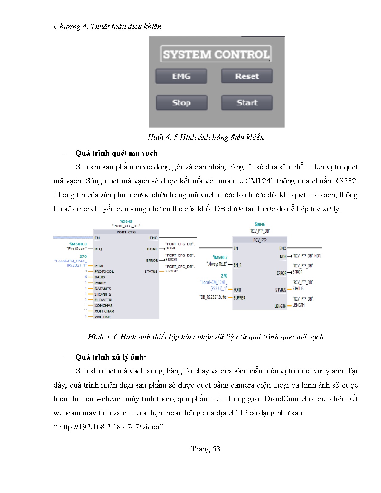 Đồ án tốt nghiệp - Thiết kế và thi công mô hình phân loại và lưu kho sản phẩm - Trang 66