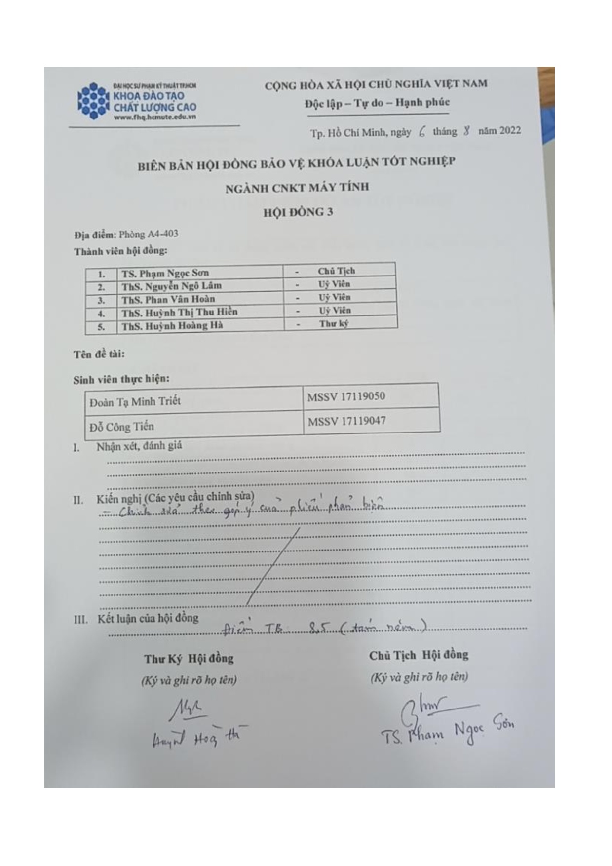 Ảnh một số trang tài liệu