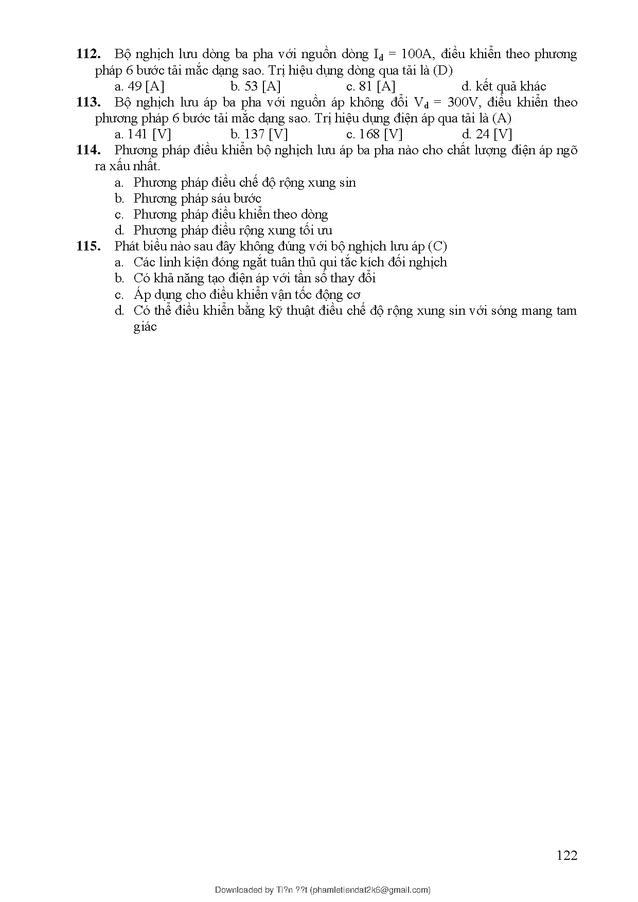 450-cau-hoi-trac-nghiem-mon-dien-tu-cong-suat-cot-loi - Trang 122