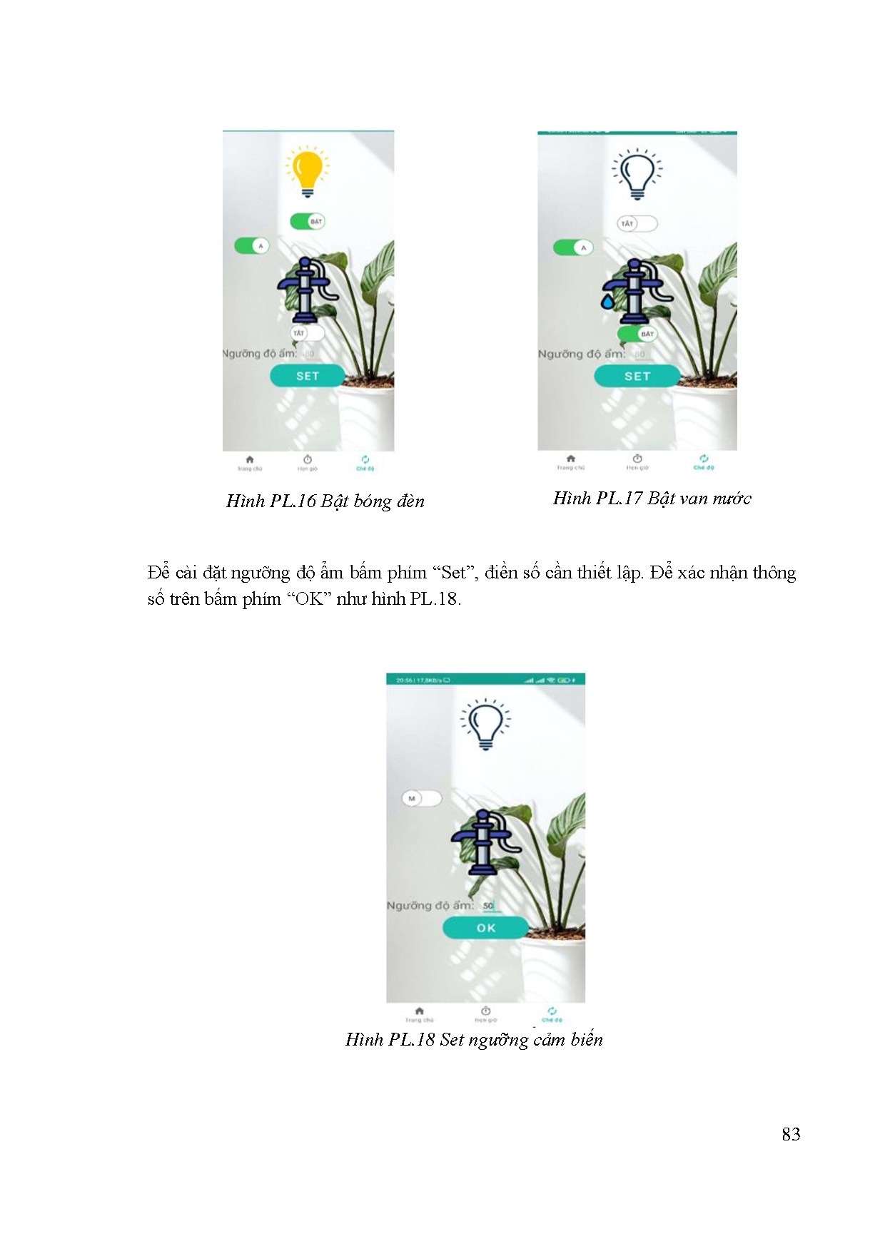 Đồ án tốt nghiệp - Thiết kế và thi công hệ thống giám sát tưới cây tự động - Trang 84