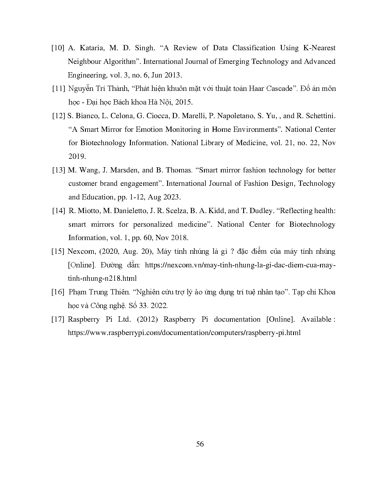 Đồ án tốt nghiệp - Thiết kế và thi công mô hình gương thông minh - Trang 70