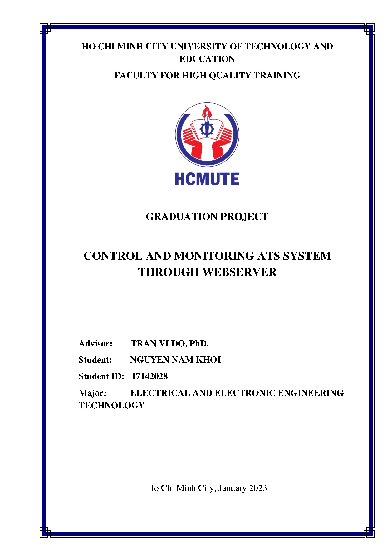 Đồ án tốt nghiệp - Control and monitoring ats system through webserver