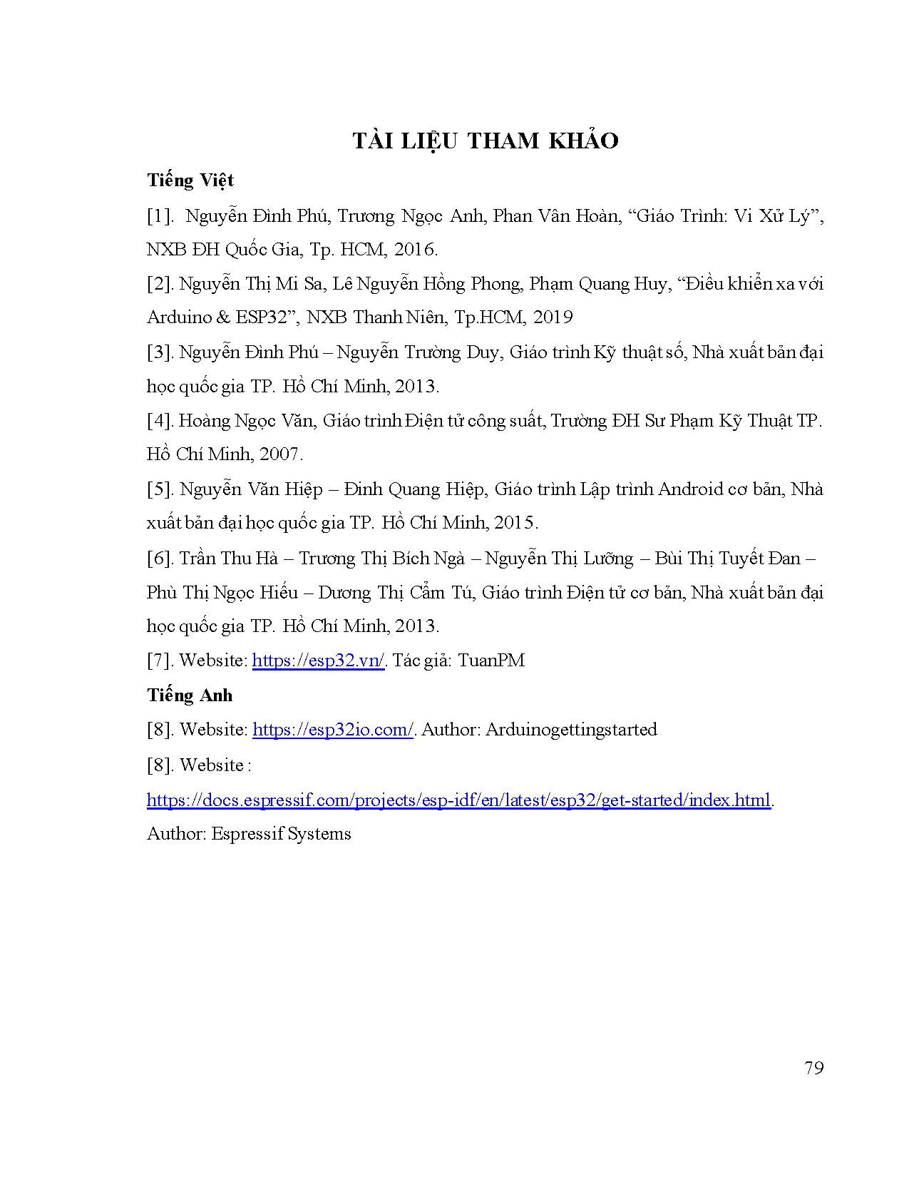 Ảnh một số trang tài liệu