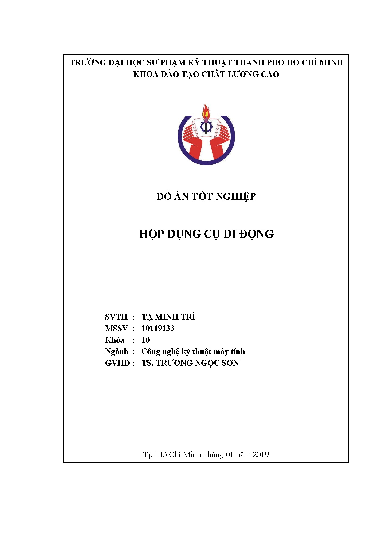 Đồ án tốt nghiệp - Hộp dụng cụ di động