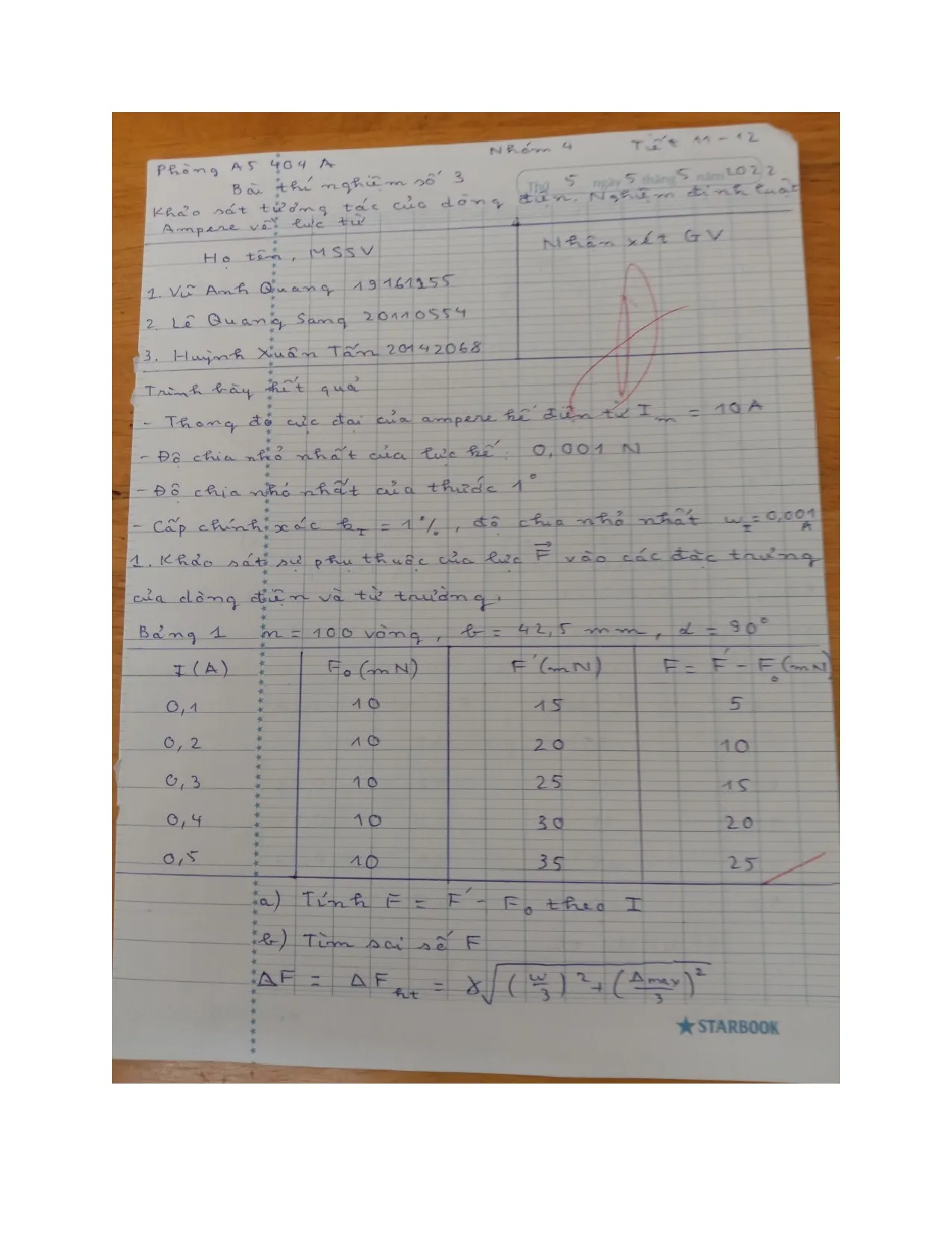 Bài 3 Khảo sát tương tác của dòng điện. Nghiệm lại định luật Ampere về lực từ