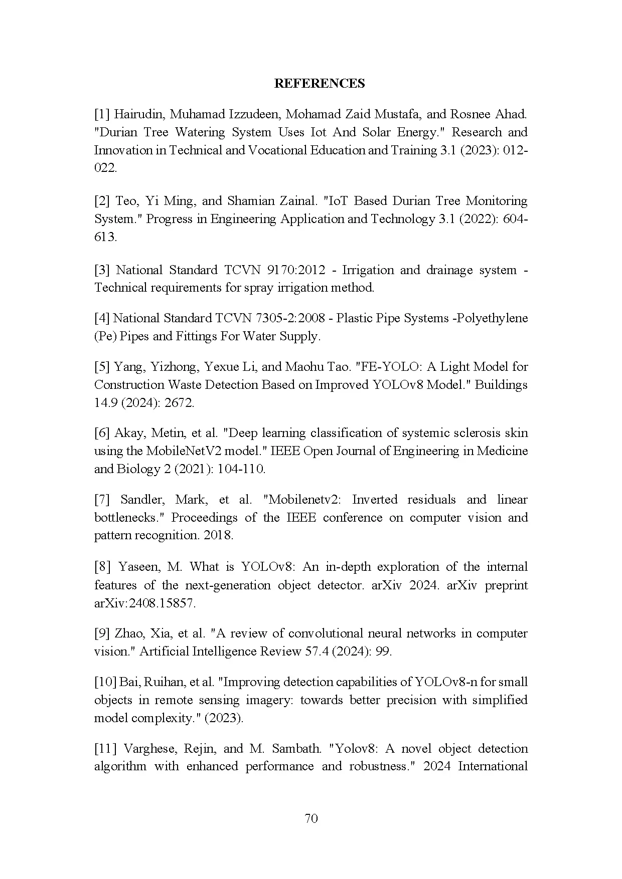 Đồ án tốt nghiệp - Design and contruction of automatic watering model for durian trees using PCWIP - Trang 82