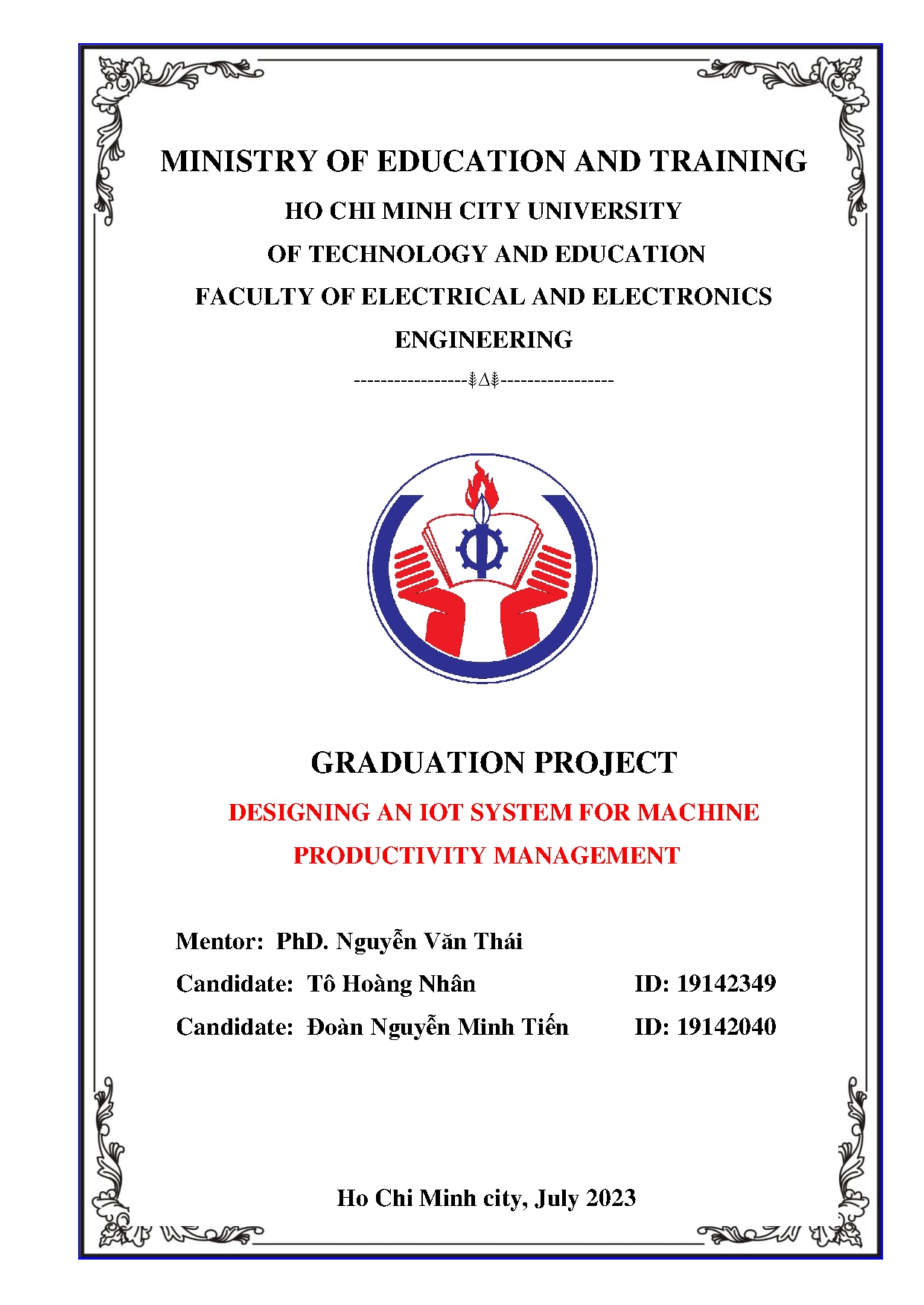 Đồ án tốt nghiệp - Designing an Iot system for machine productivity management